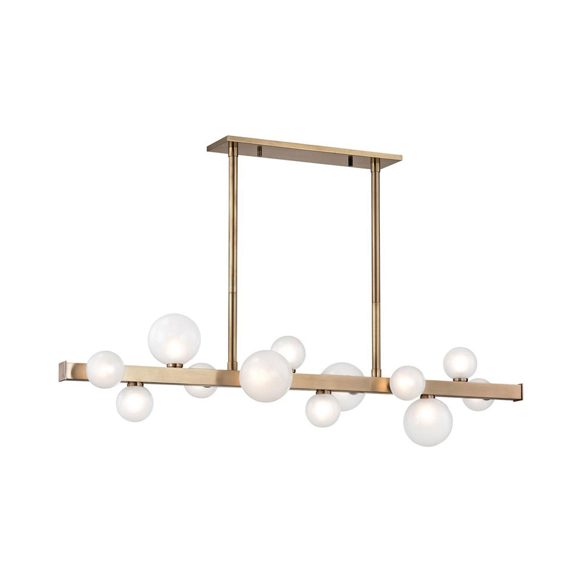 Mini Hinsdale 12 - Light Dimmable LED Linear Chandelier