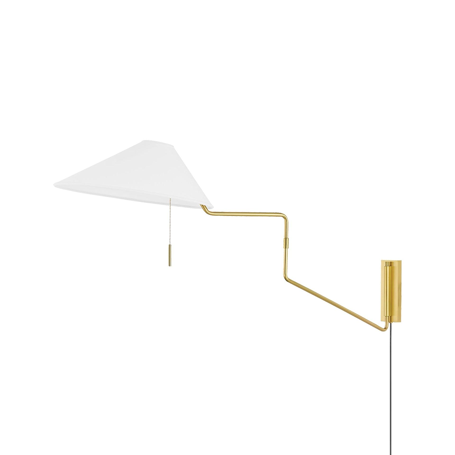 Rex Plug-In Sconce - Antique Brass