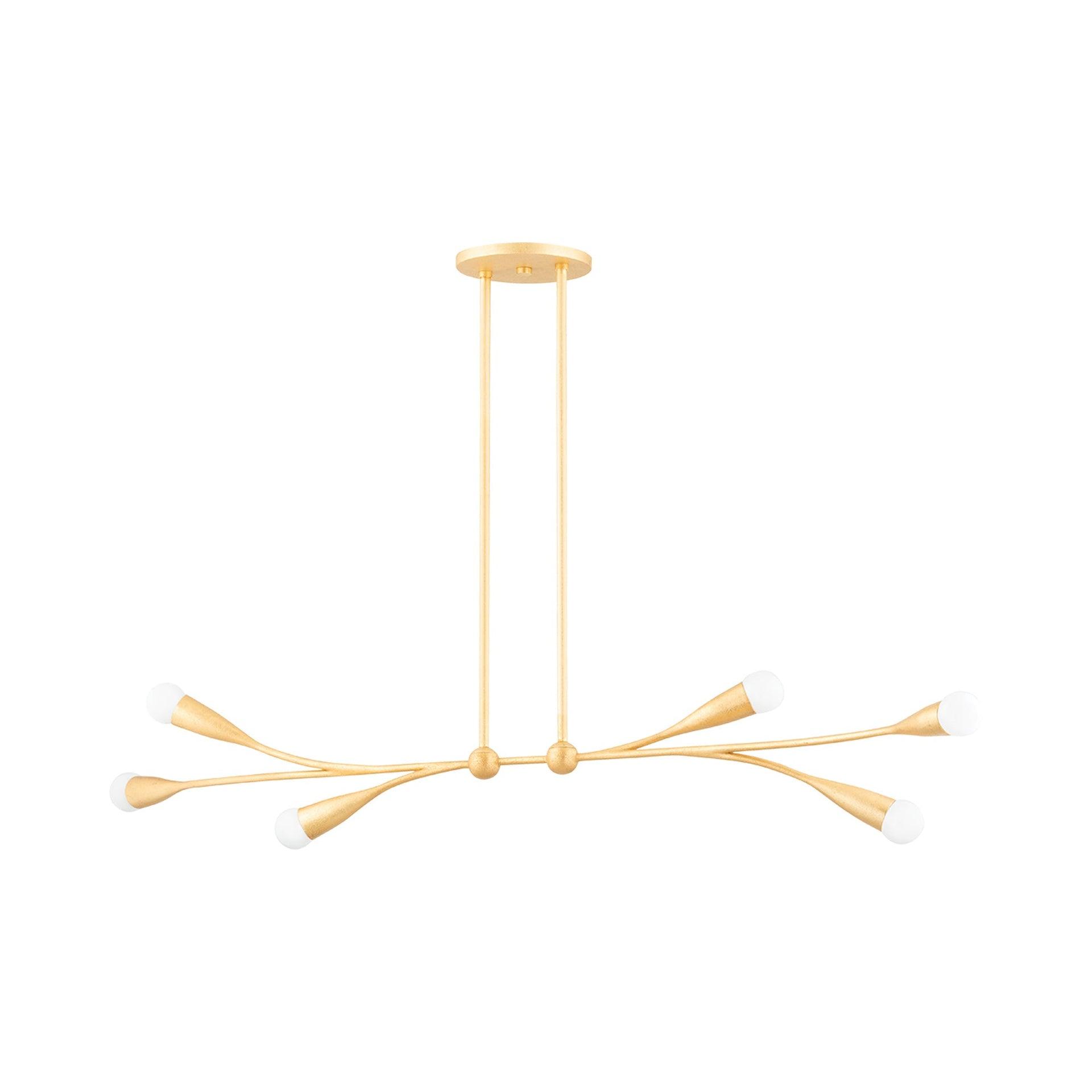 Elsa Linear Chandelier by Eny Lee Parker x Mitzi - Brass / 50"