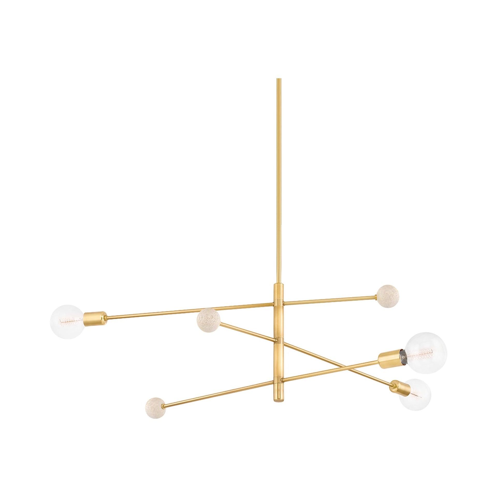 Roux Chandelier - Antique Brass / 65.75"W