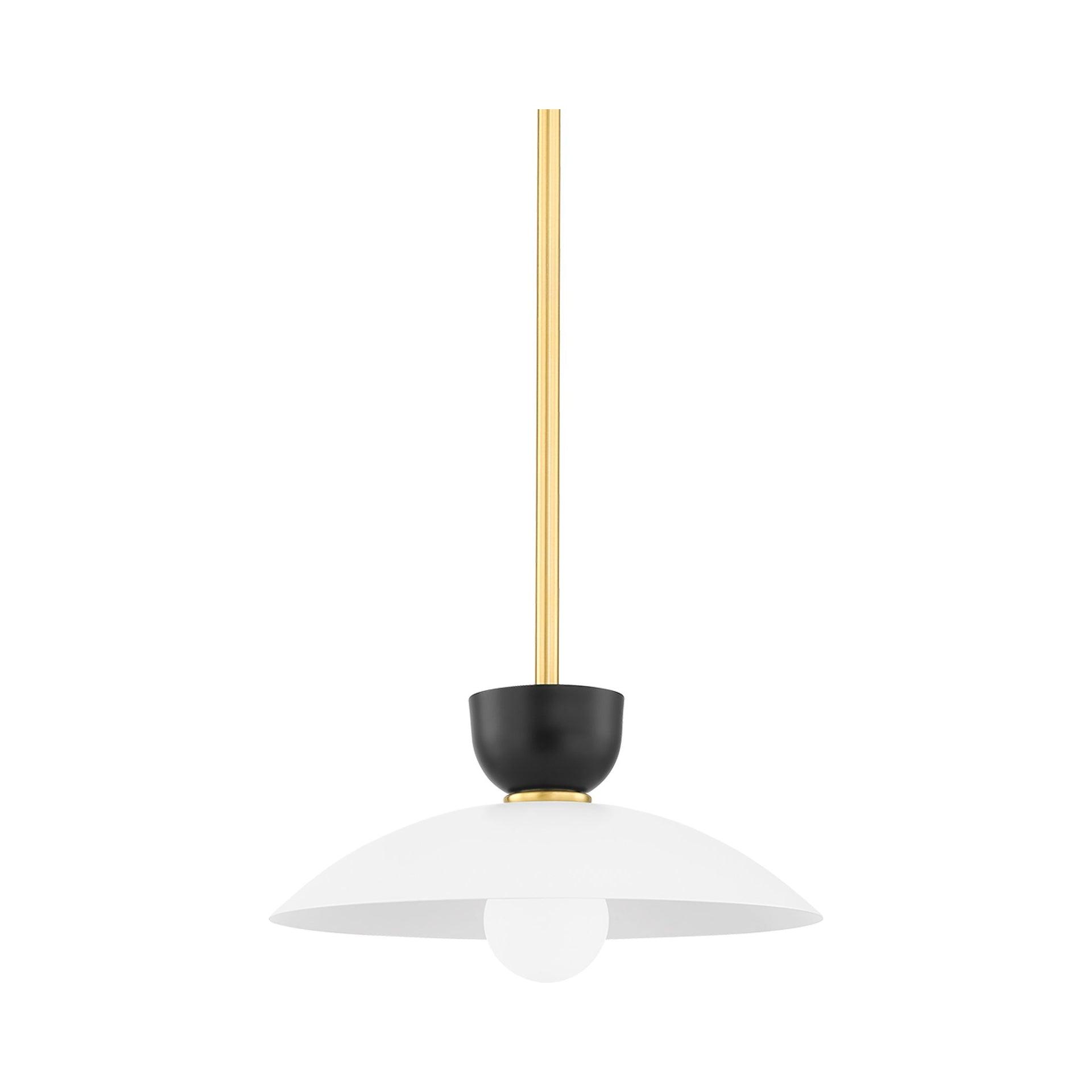 Leander Pendant Light - Antique Brass / 14" Dia