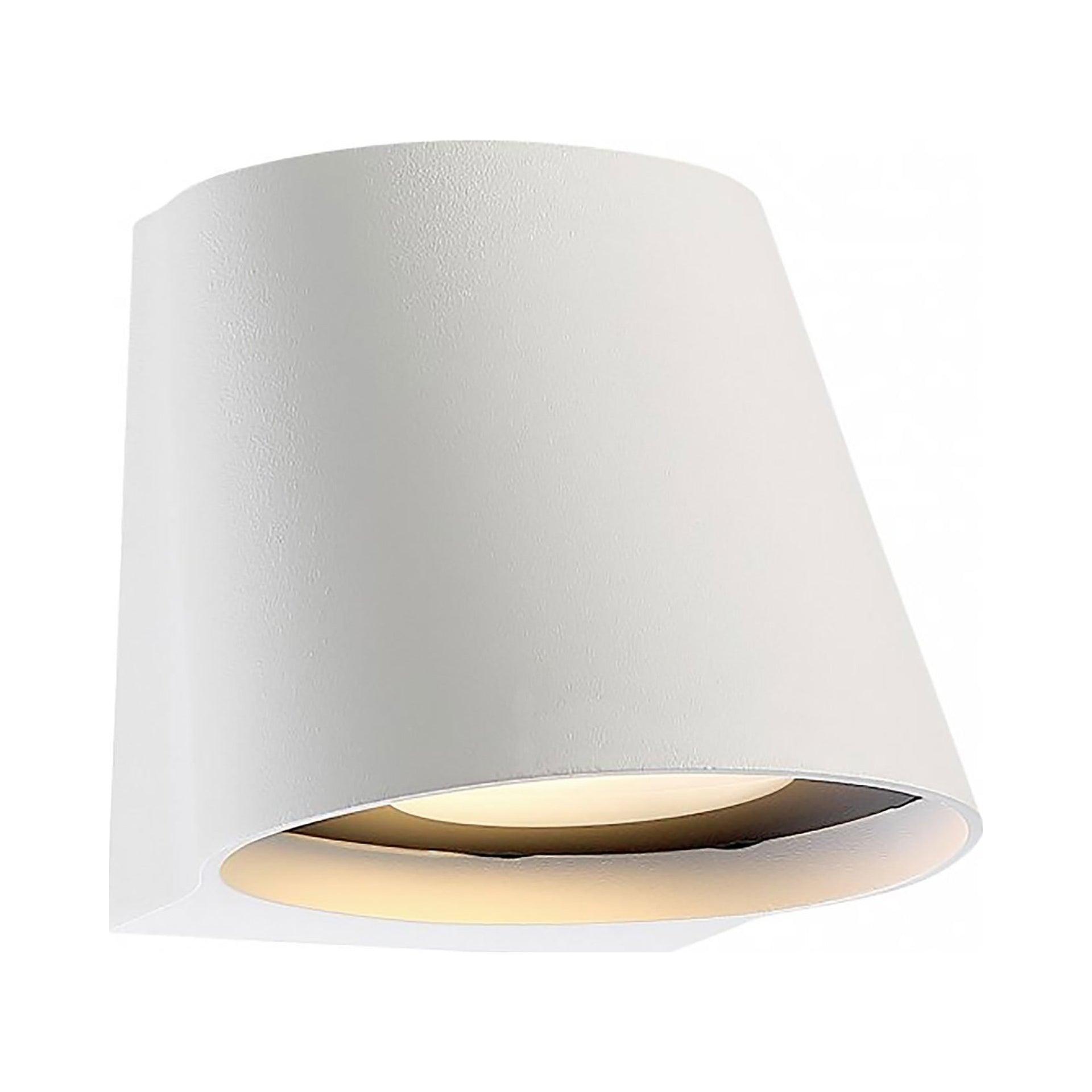 WAC Lighting Mod 7" 1-Light LED Aluminum Indoor and Outdoor Wall Light in White