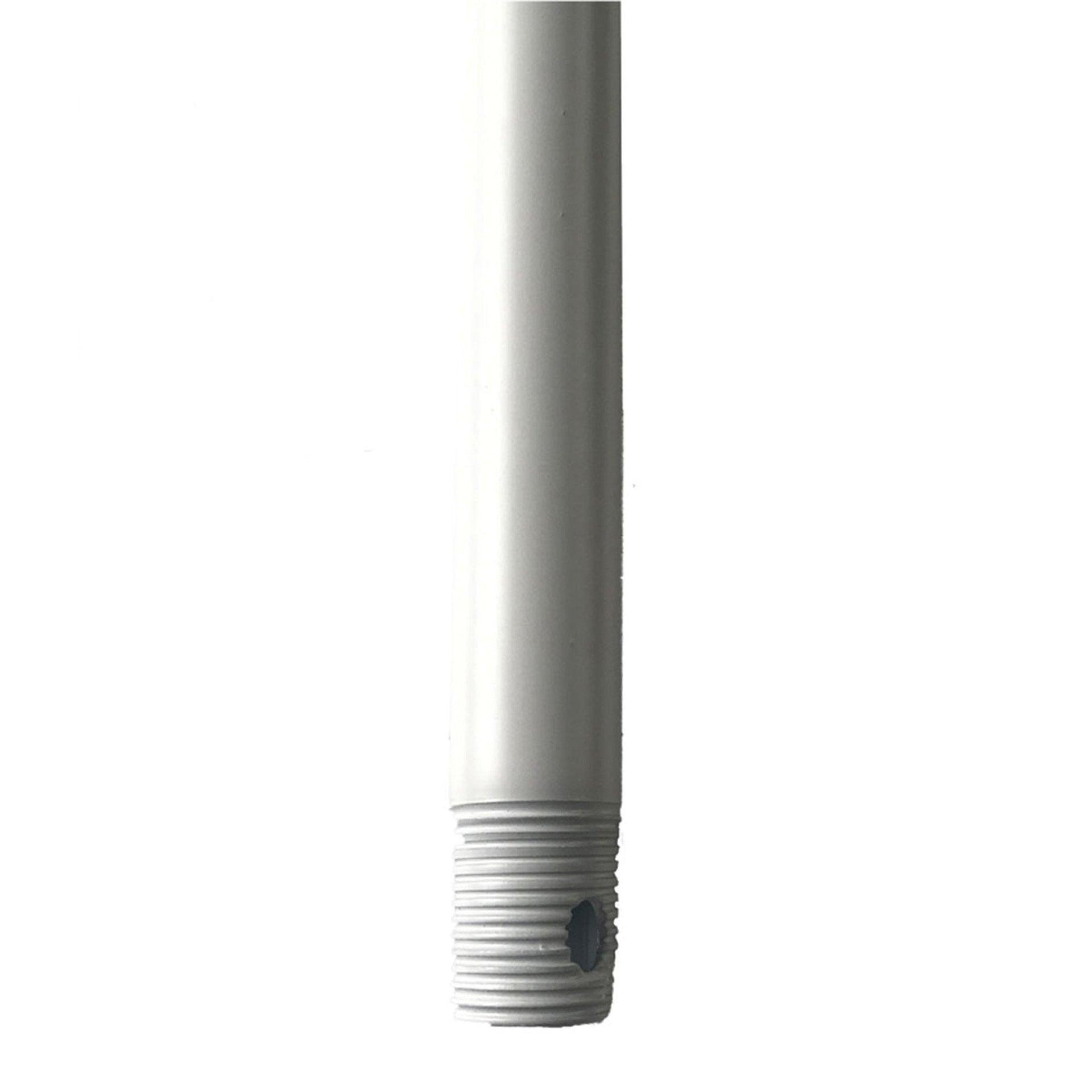 48-Inch Matte White Steel Ceiling Fan Downrod