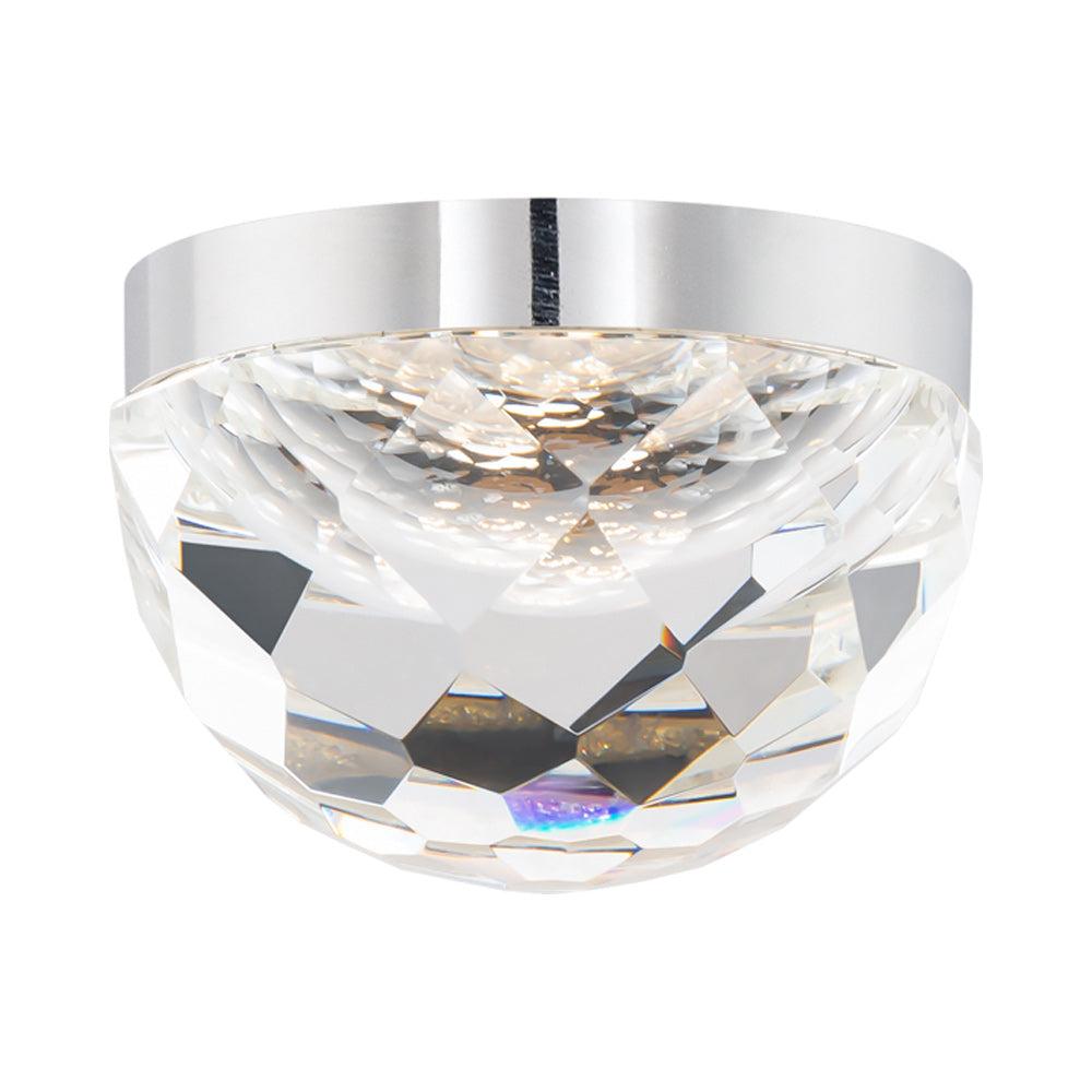 Modern Forms Cascade 6'' Crystal Bowl Dimmable LED Flush Mount