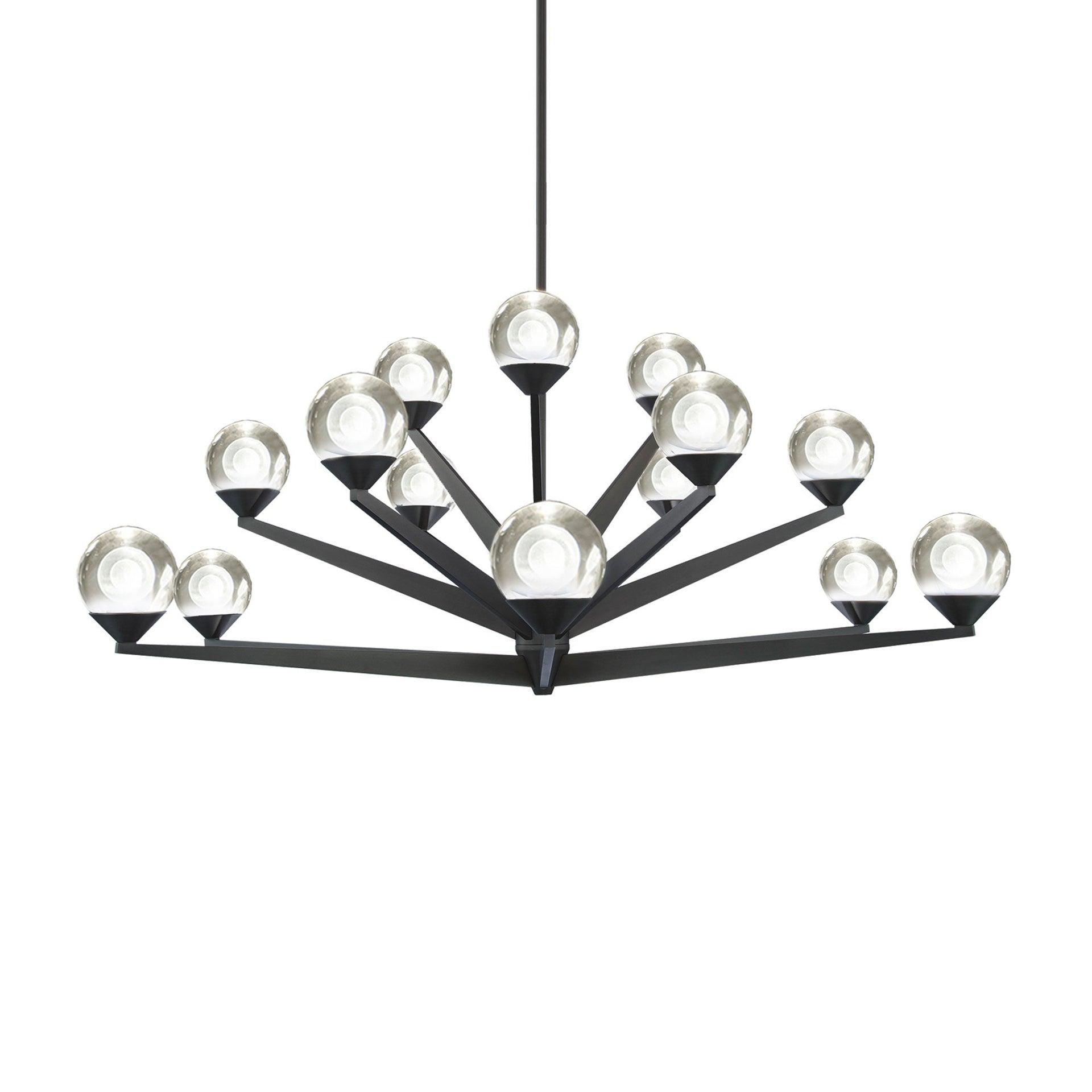 Modern Forms Double Bubble 15 - Light Dimmable LED Sputnik Sphere Chandelier