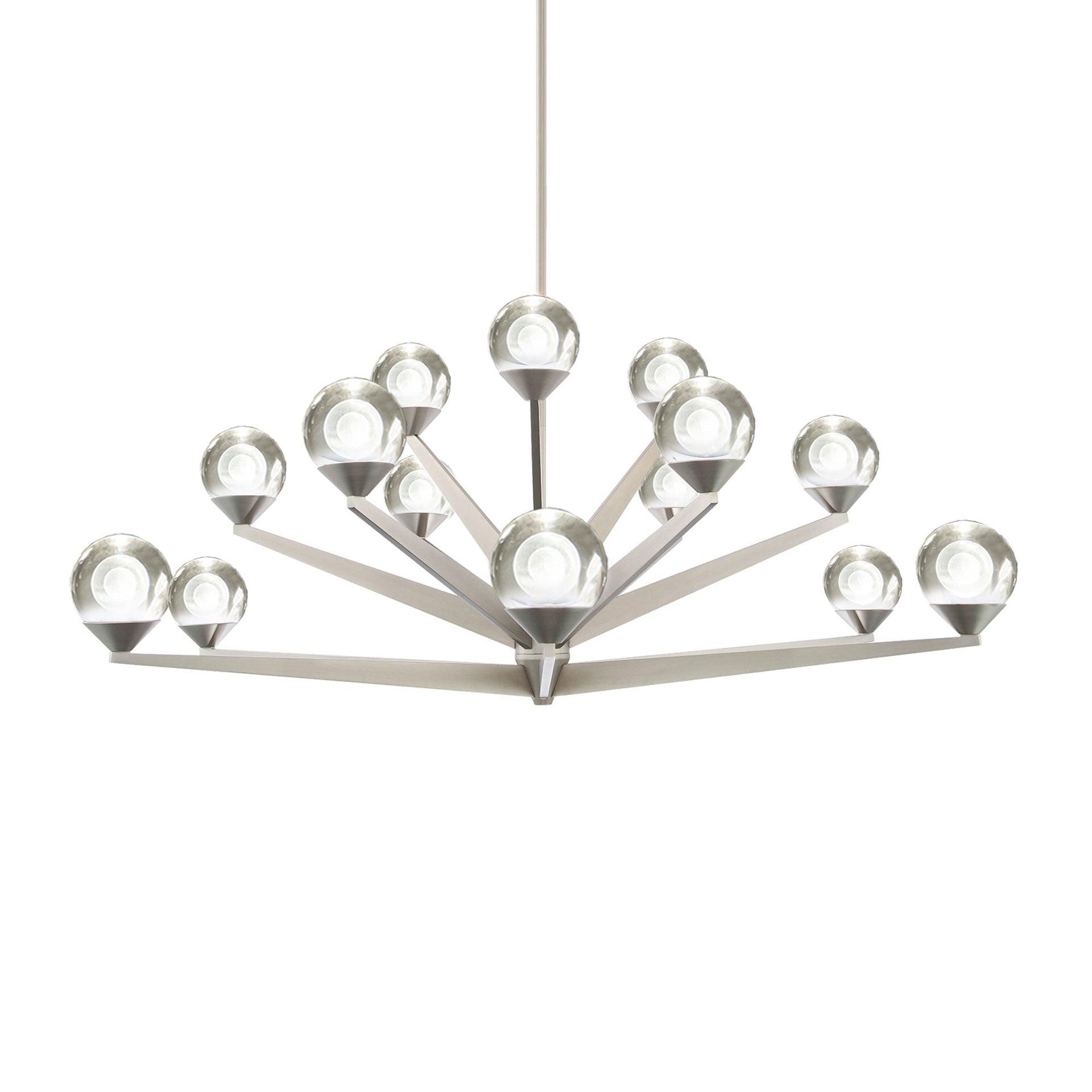 Double Bubble 15 - Light Dimmable LED Sputnik Sphere Chandelier