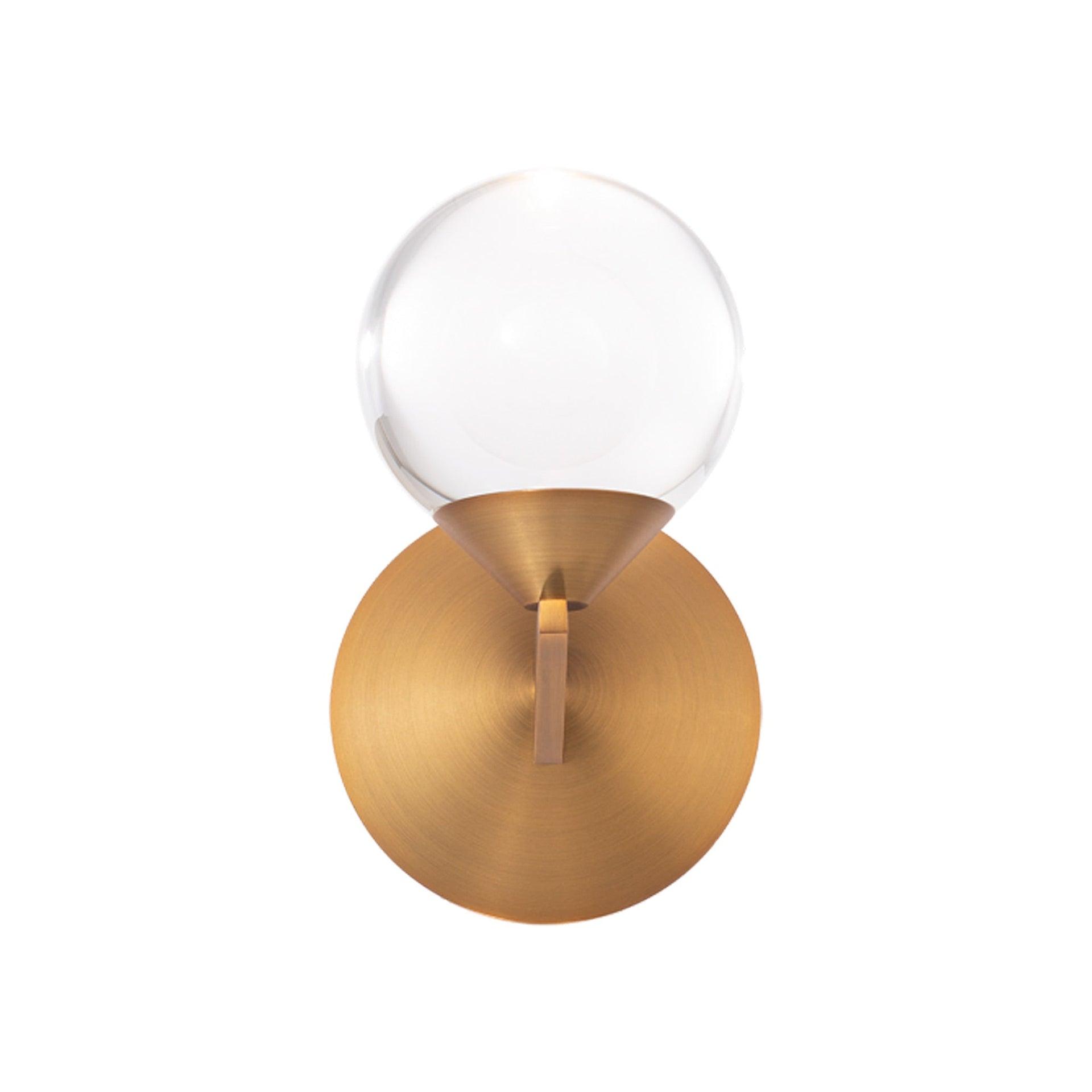 Double Bubble Aluminum LED Armed Sconce