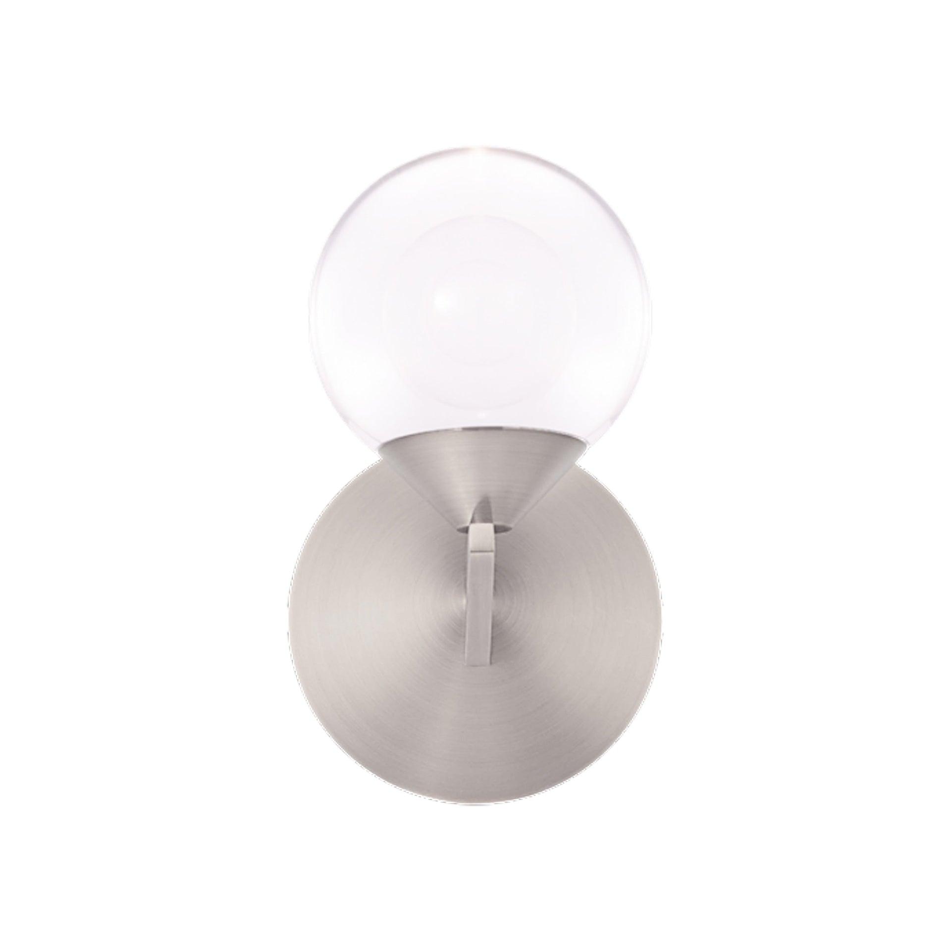 Double Bubble Aluminum LED Armed Sconce