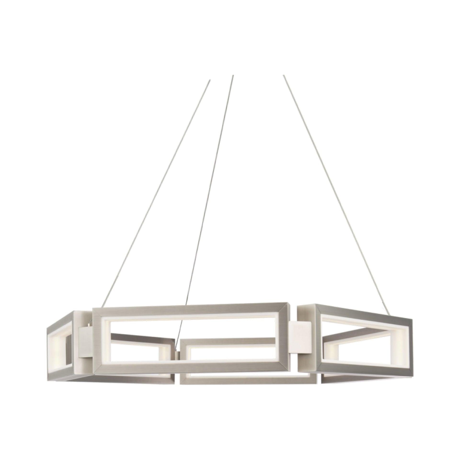 Modern Forms Mies 6 - Light Dimmable LED Geometric Chandelier
