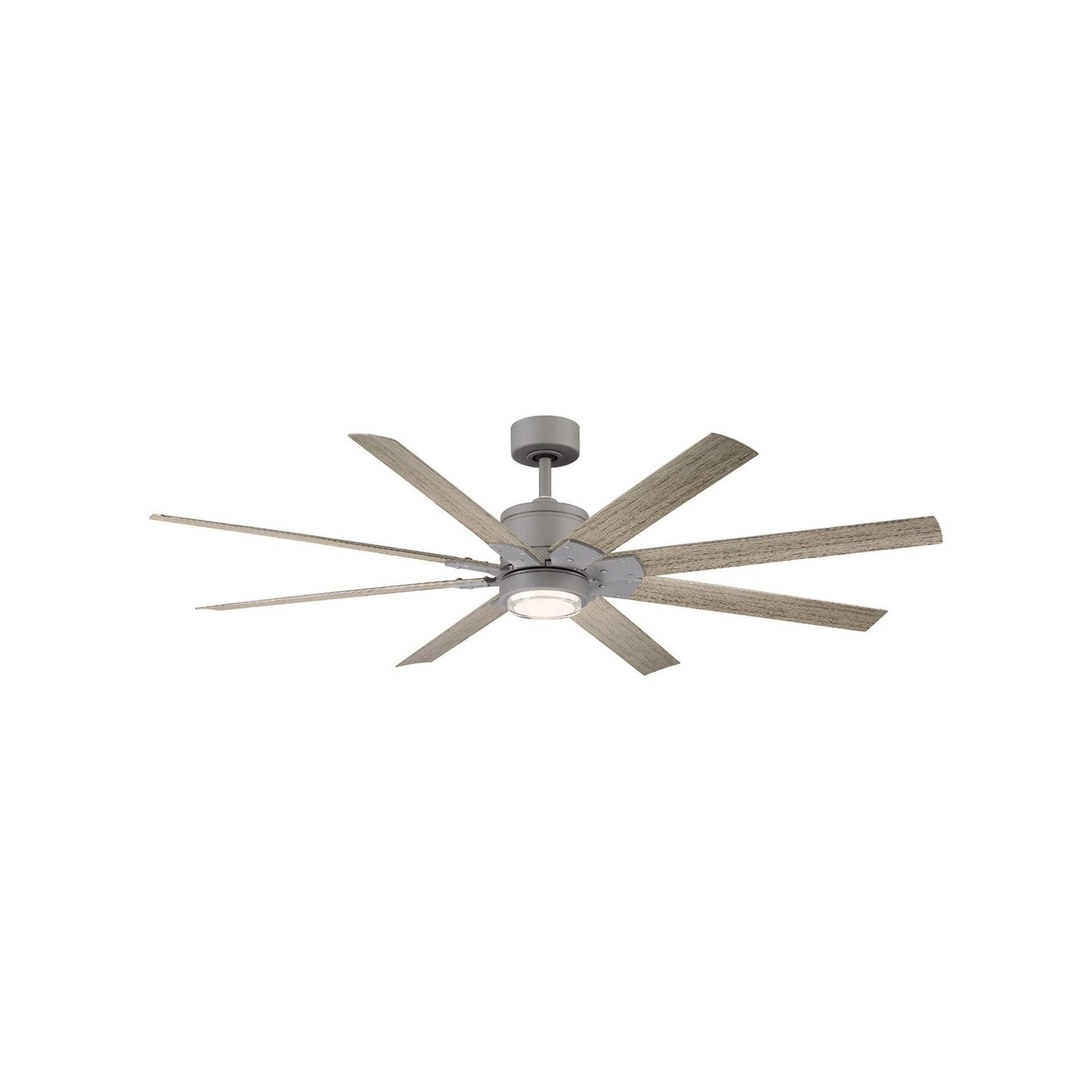 Renegade 8 - Blade Outdoor / Indoor Smart Ceiling Fan with Remote Control and LED Light Kit Included
