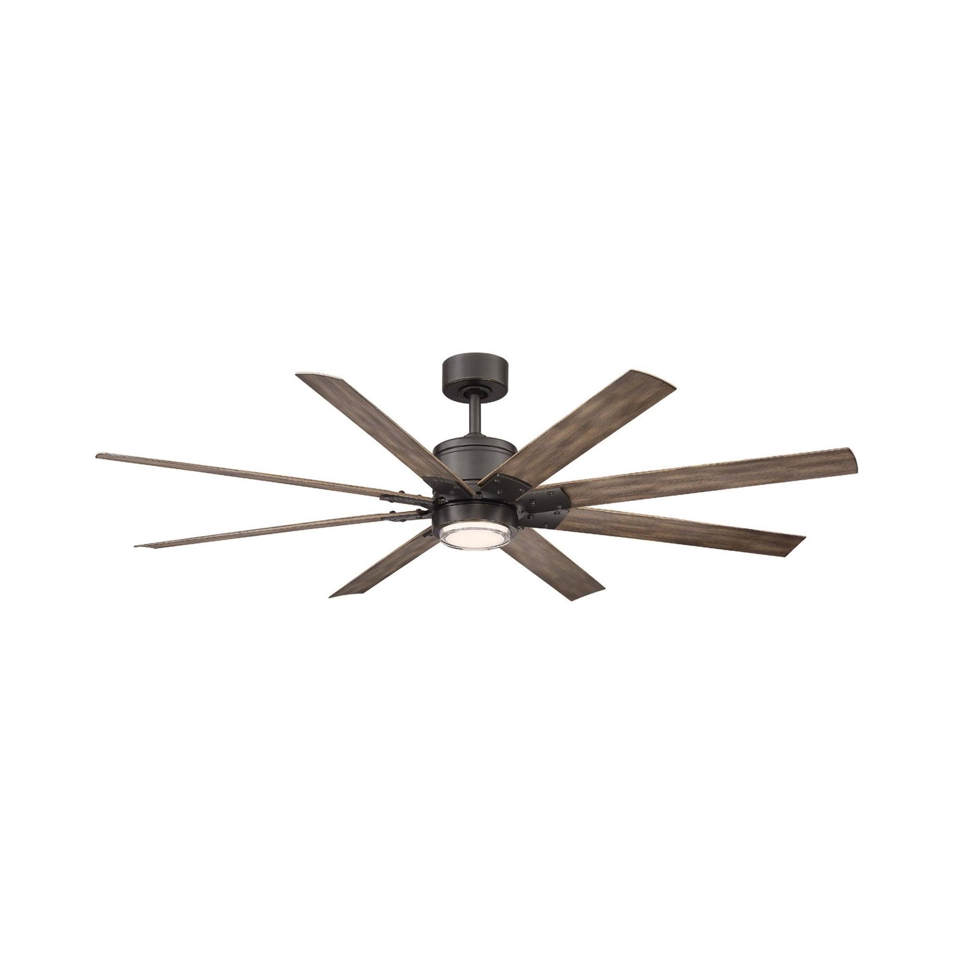 Modern Forms Renegade 8 - Blade Outdoor / Indoor Smart Ceiling Fan with Remote Control and LED Light Kit Included