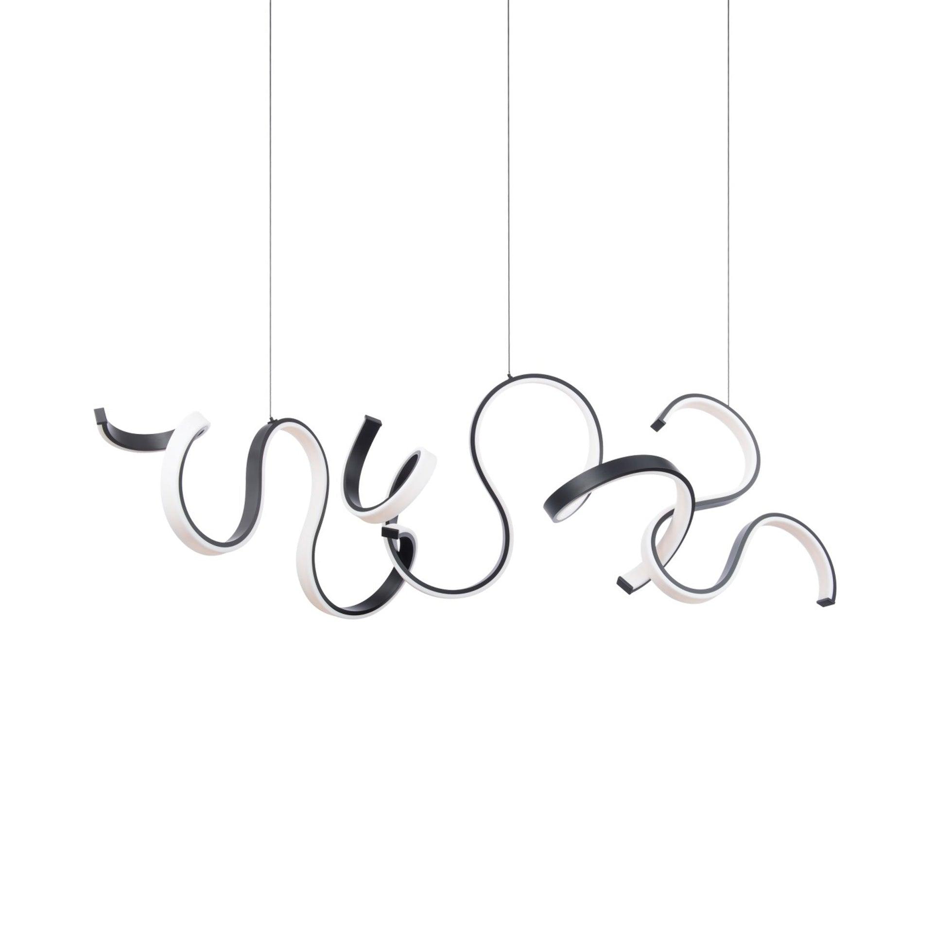 Tempest 1 - Light Black LED Kitchen Island Pendant