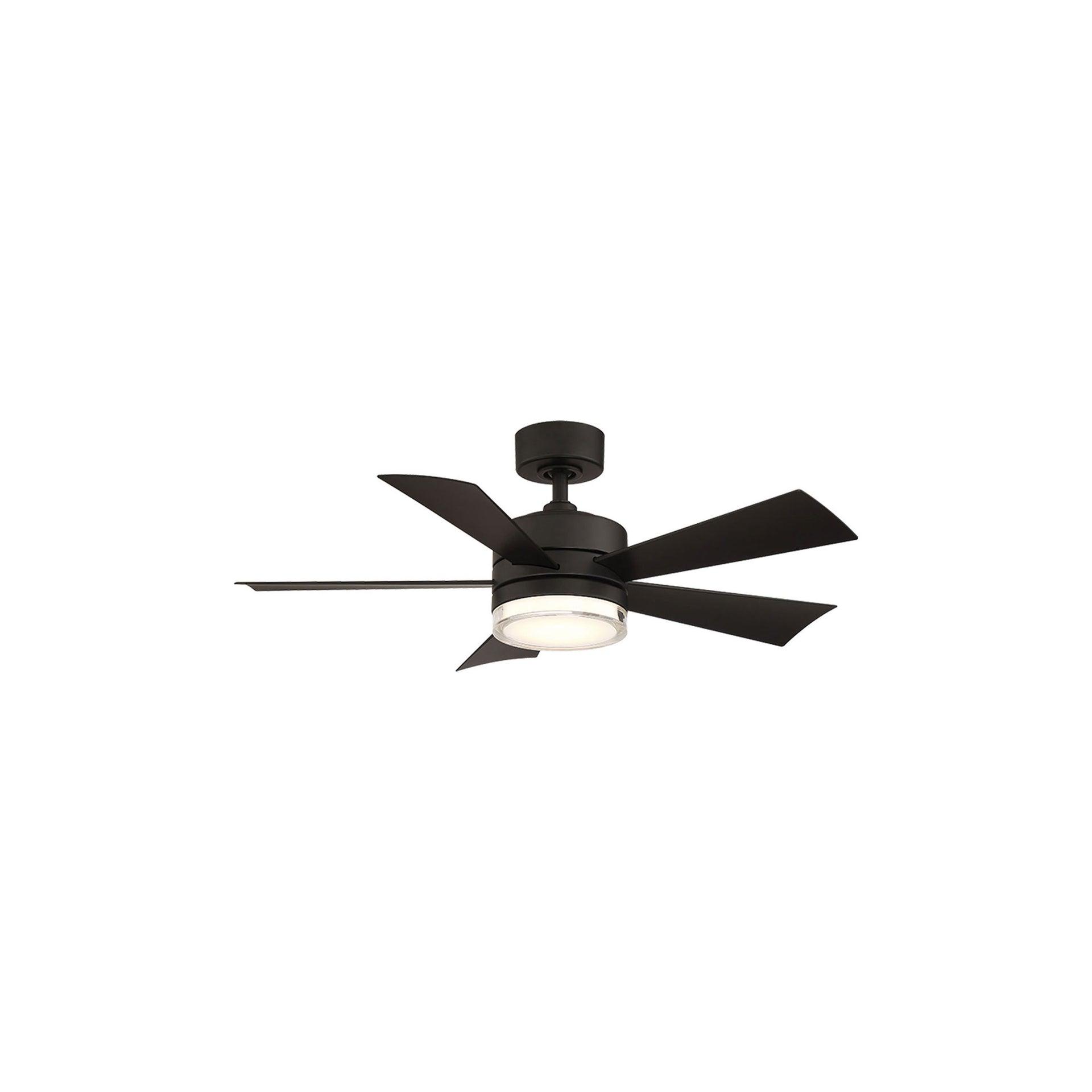 Wynd 5 - Blade Outdoor /Indoor Smart Ceiling Fan with Remote Control and LED Light Kit Included, Works With Alexa and iOS or Android App