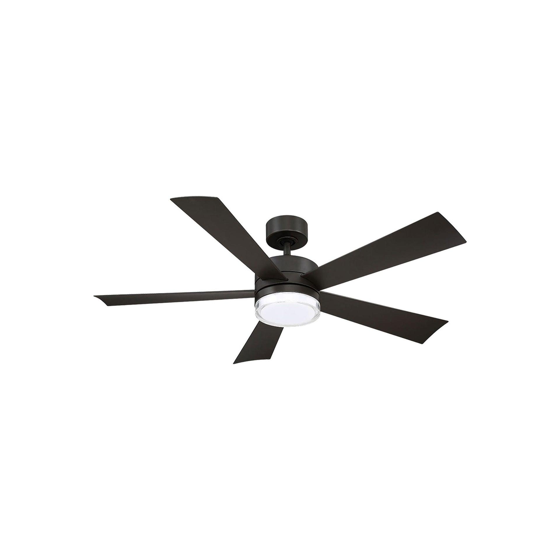 Wynd 5 - Blade Outdoor /Indoor Smart Ceiling Fan with Remote Control and LED Light Kit Included, Works With Alexa and iOS or Android App