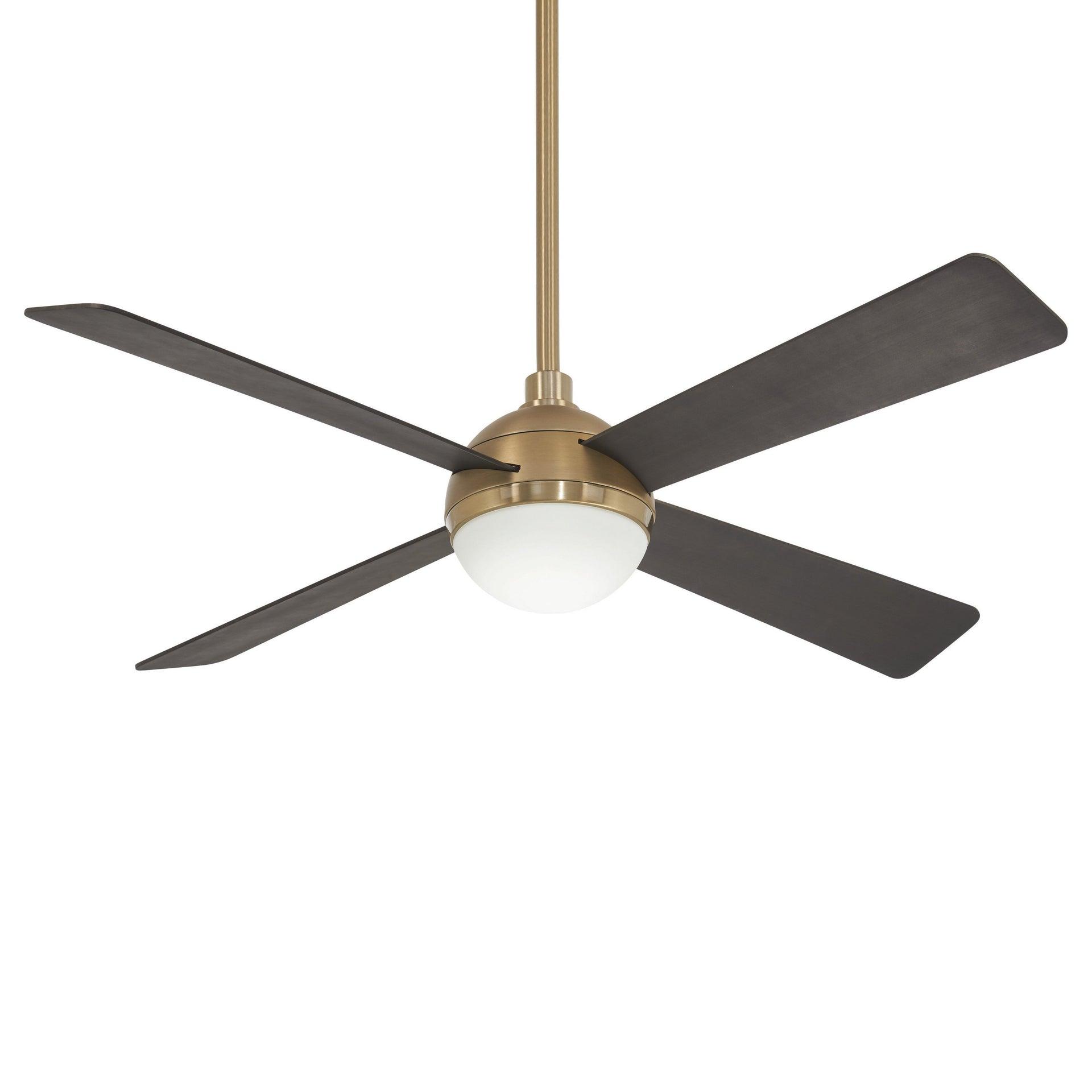 54" 4 - Blade LED Standard Ceiling Fan with Remote Control and Light Kit Included