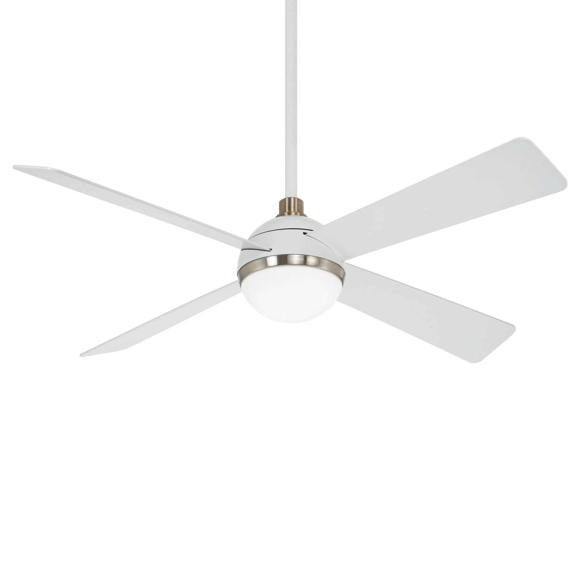 54" 4 - Blade LED Standard Ceiling Fan with Remote Control and Light Kit Included