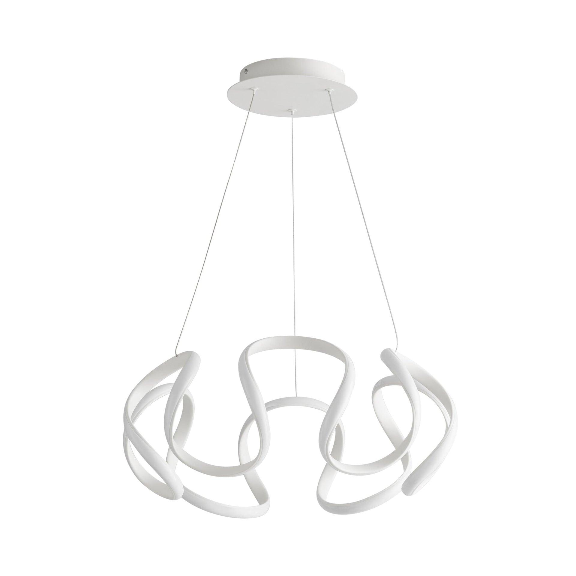 Matte White Silicone Shade LED Pendant Light for Indoor/Outdoor