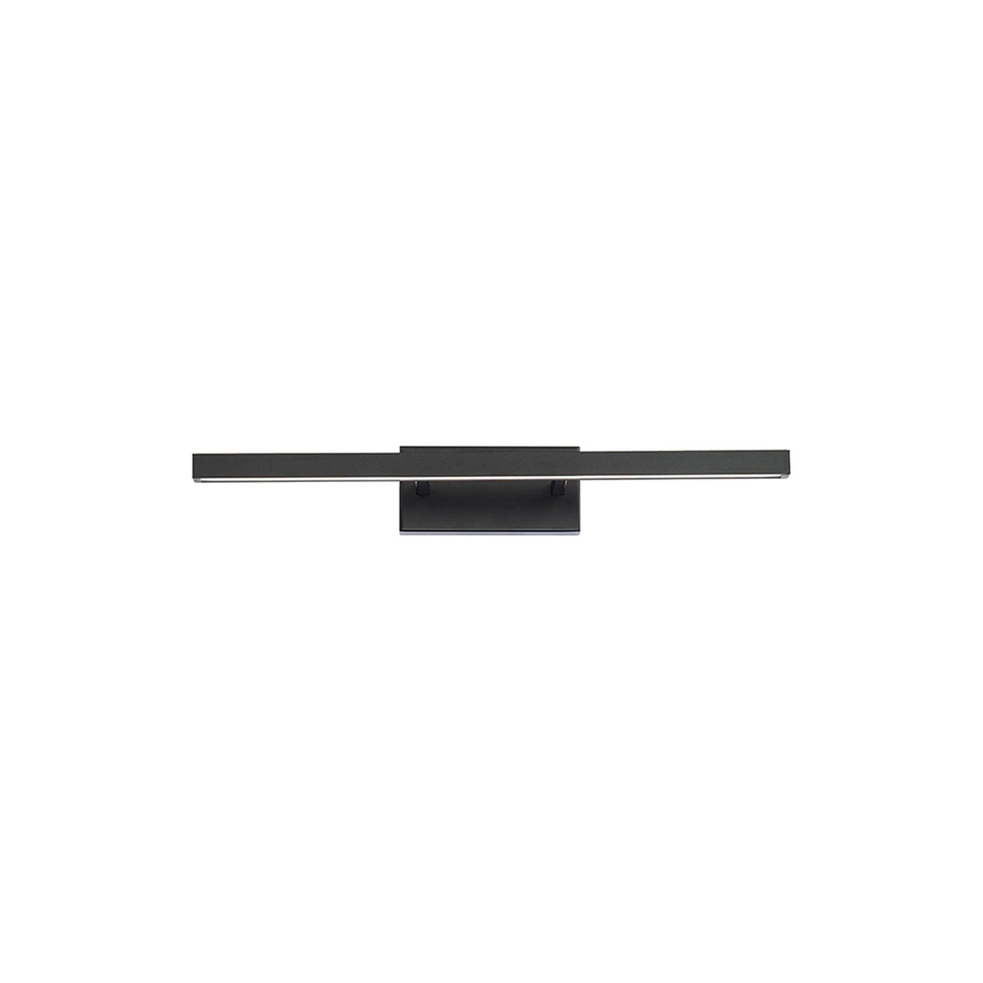 Parallax 18" Black Modern LED Bath Bar with Dimmable Light