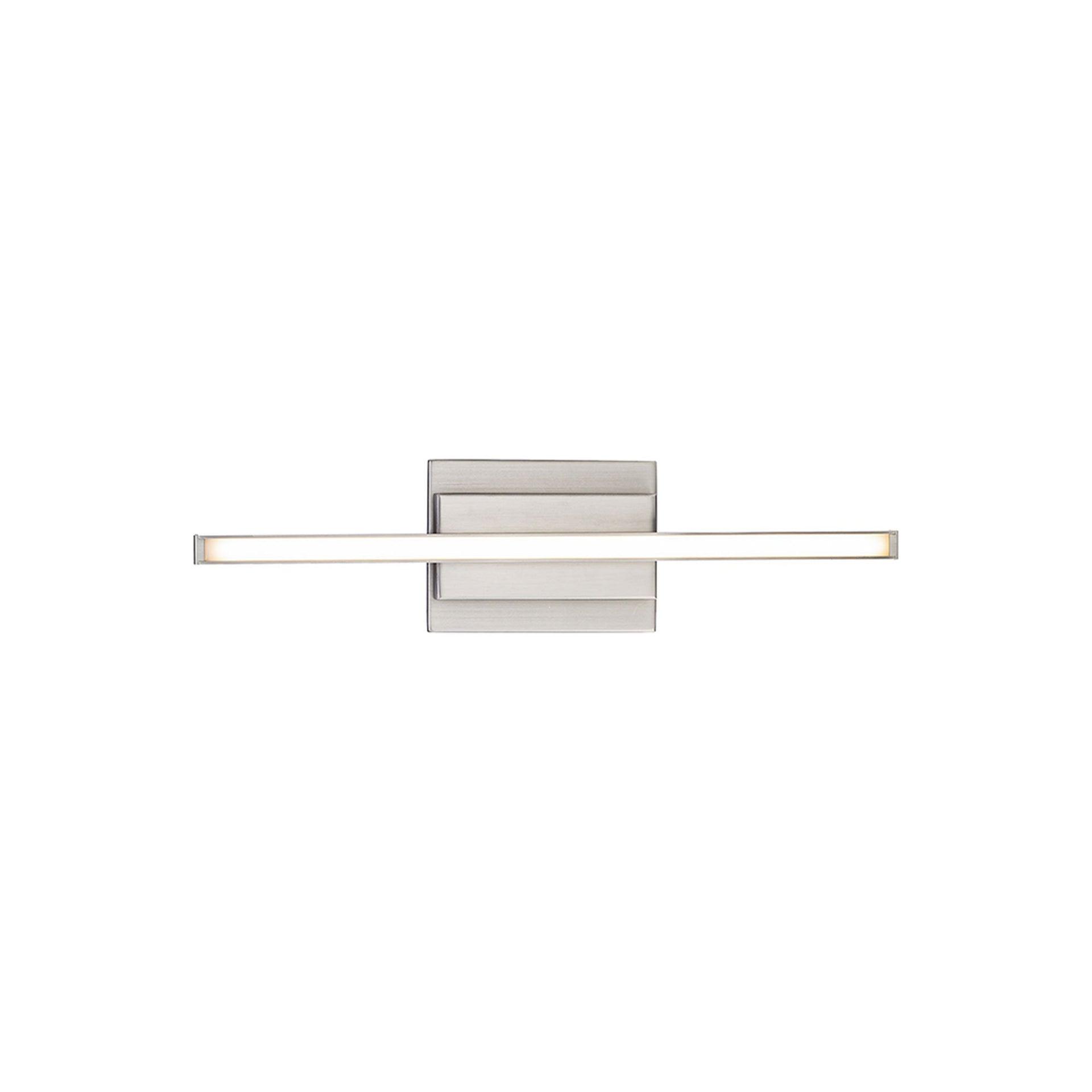 WAC Lighting Parallax 18" LED 3000K 1-Light Aluminum Wall Sconce in Nickel