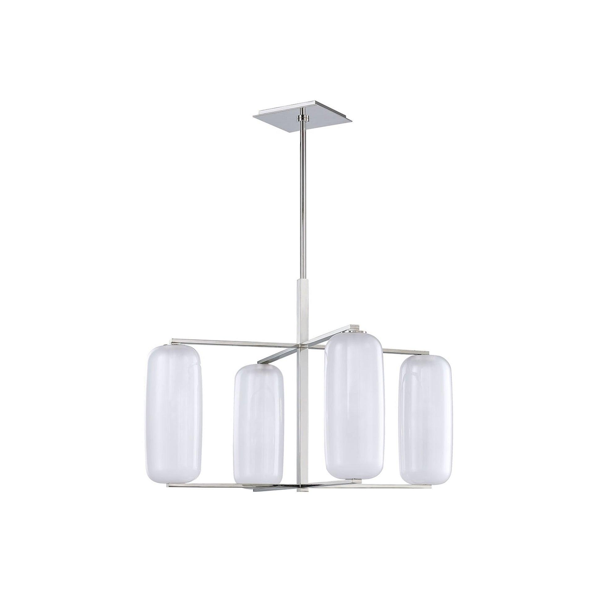 Jerry Chandelier - Polished Nickel / 4 Light