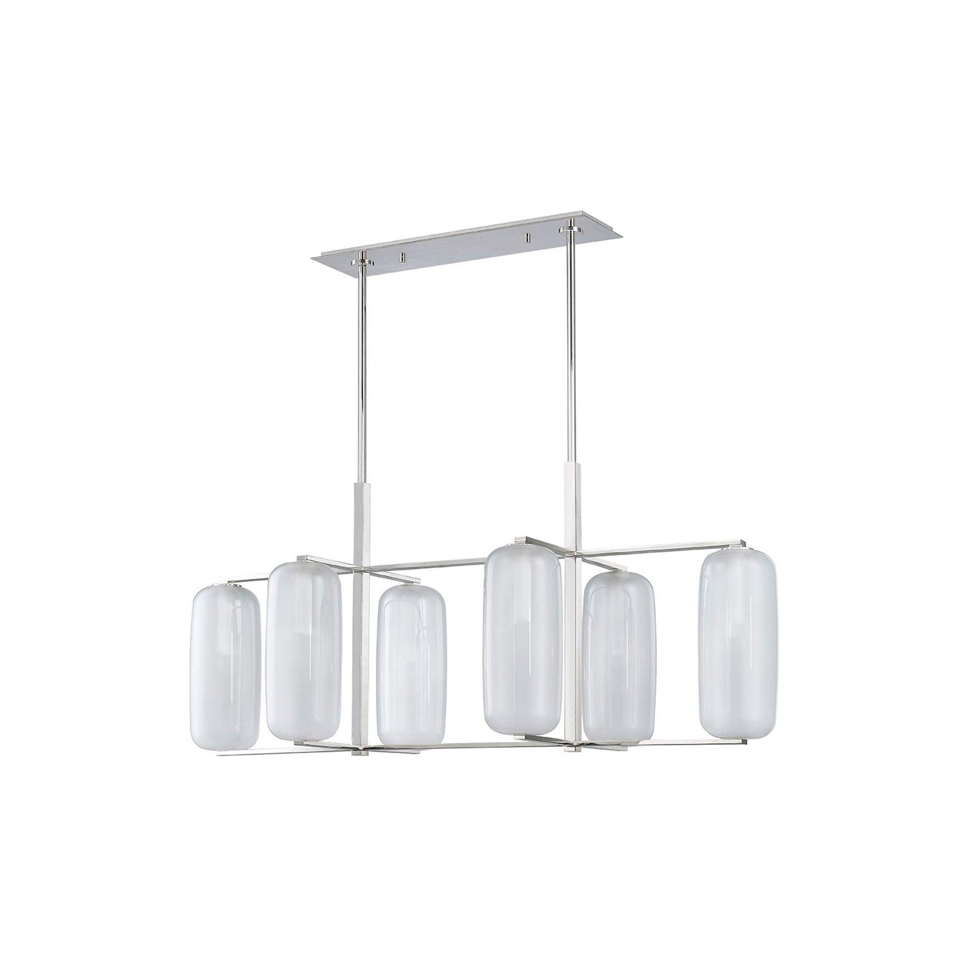 Jerry Chandelier - Polished Nickel / 6 Light