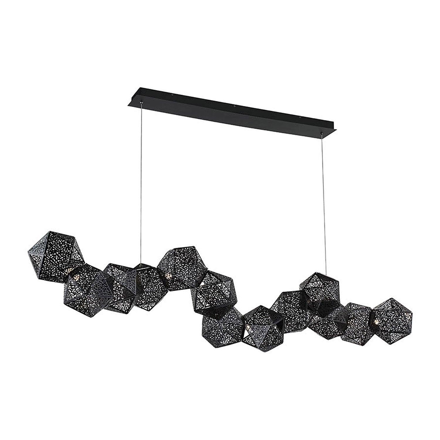 Riddle 13 - Light Black LED Kitchen Island Pendant