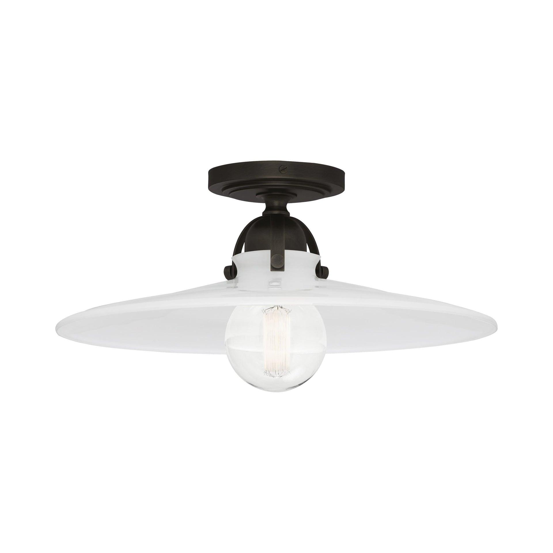 Robert Abbey Lighting Rico Espinet Arial - Light Flush Mount in  Deep Patina Bronze
