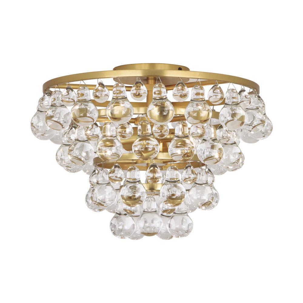 Robert Abbey Lighting Bling - Light Flush Mount in  Antique Brass