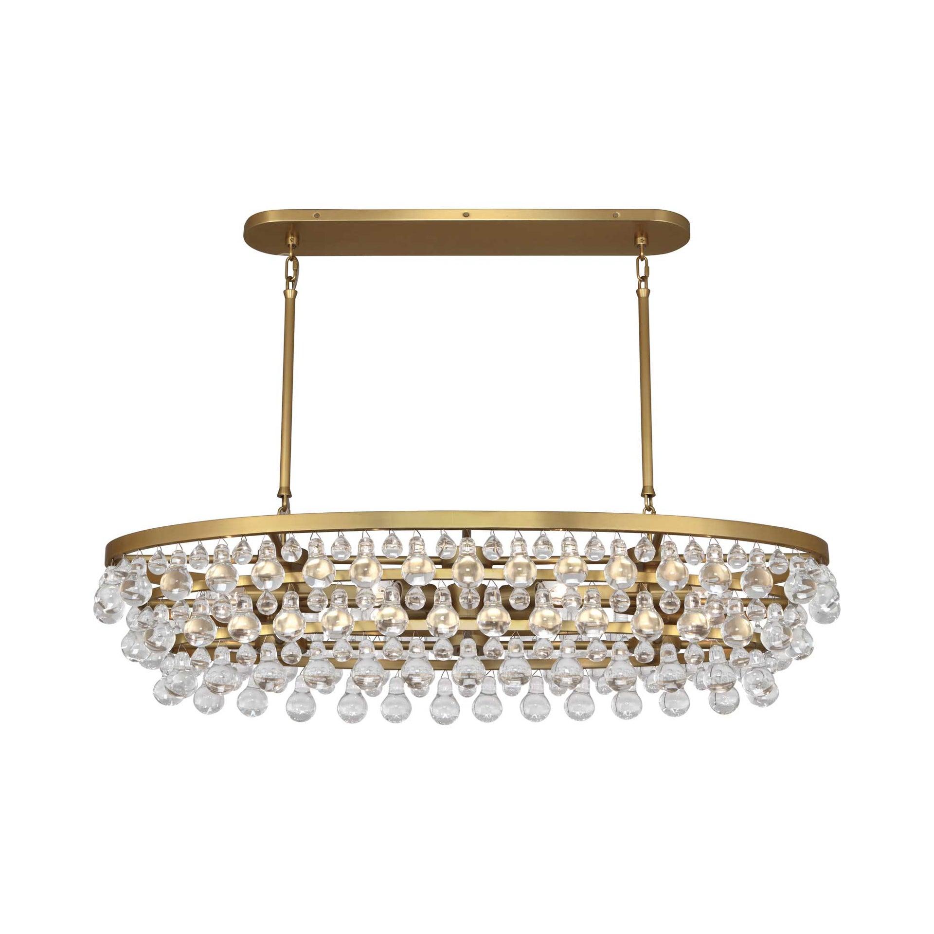 Bling 8 - Light Glass Dimmable Drum Chandelier
