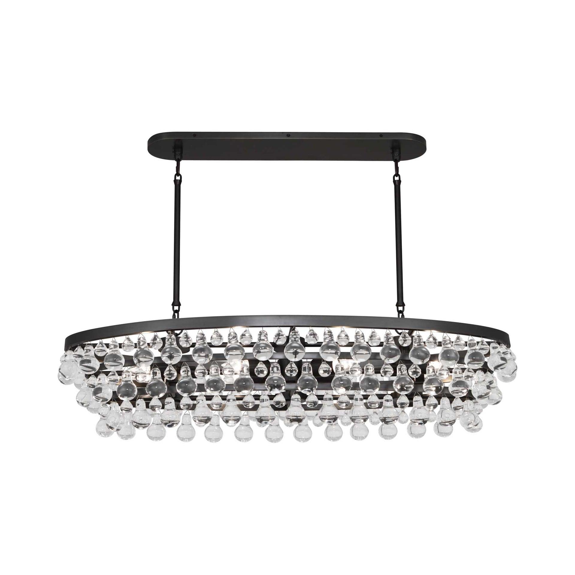 Robert Abbey Bling 8 - Light Glass Dimmable Drum Chandelier