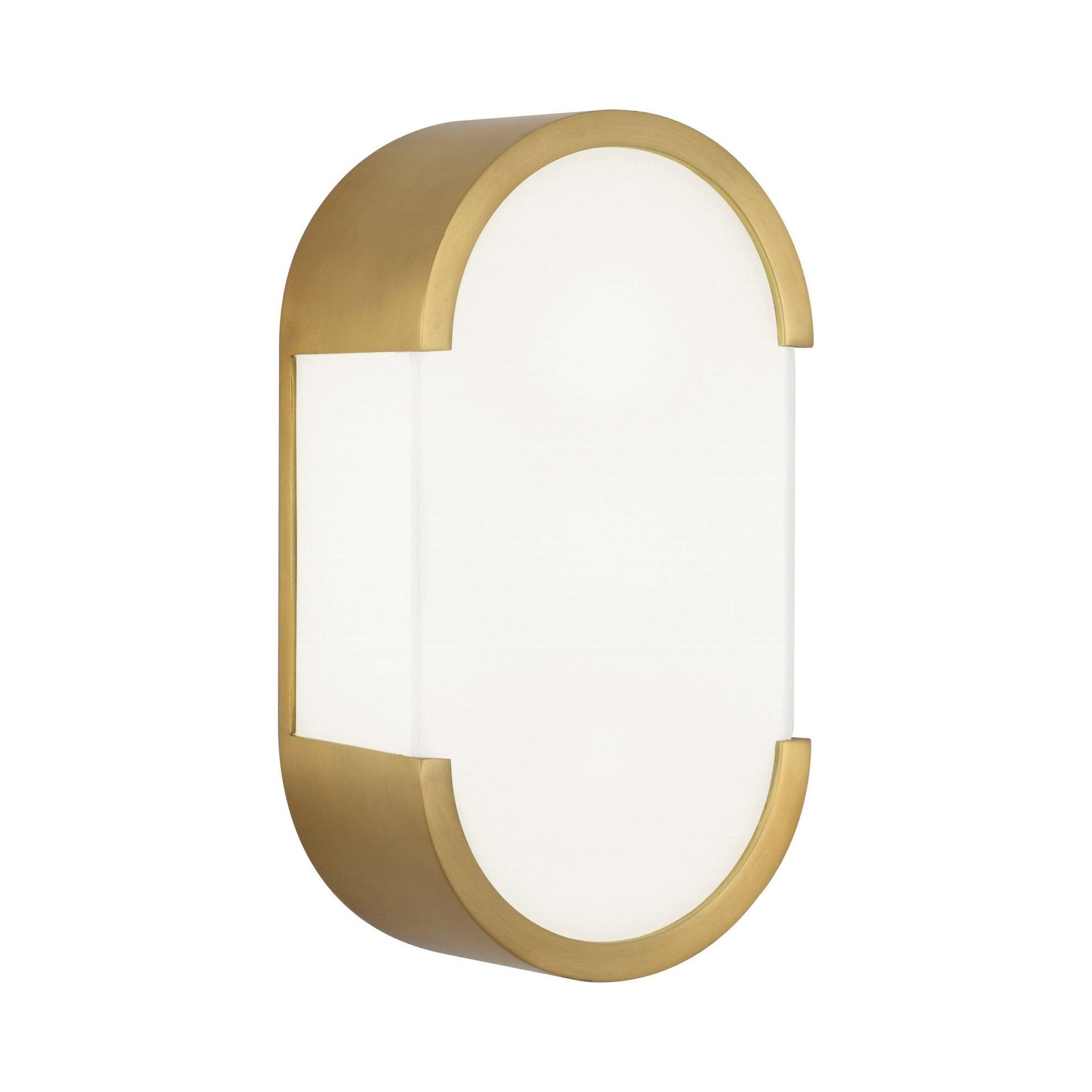 Robert Abbey Bryce Solid Brass Flush Mounted Sconce