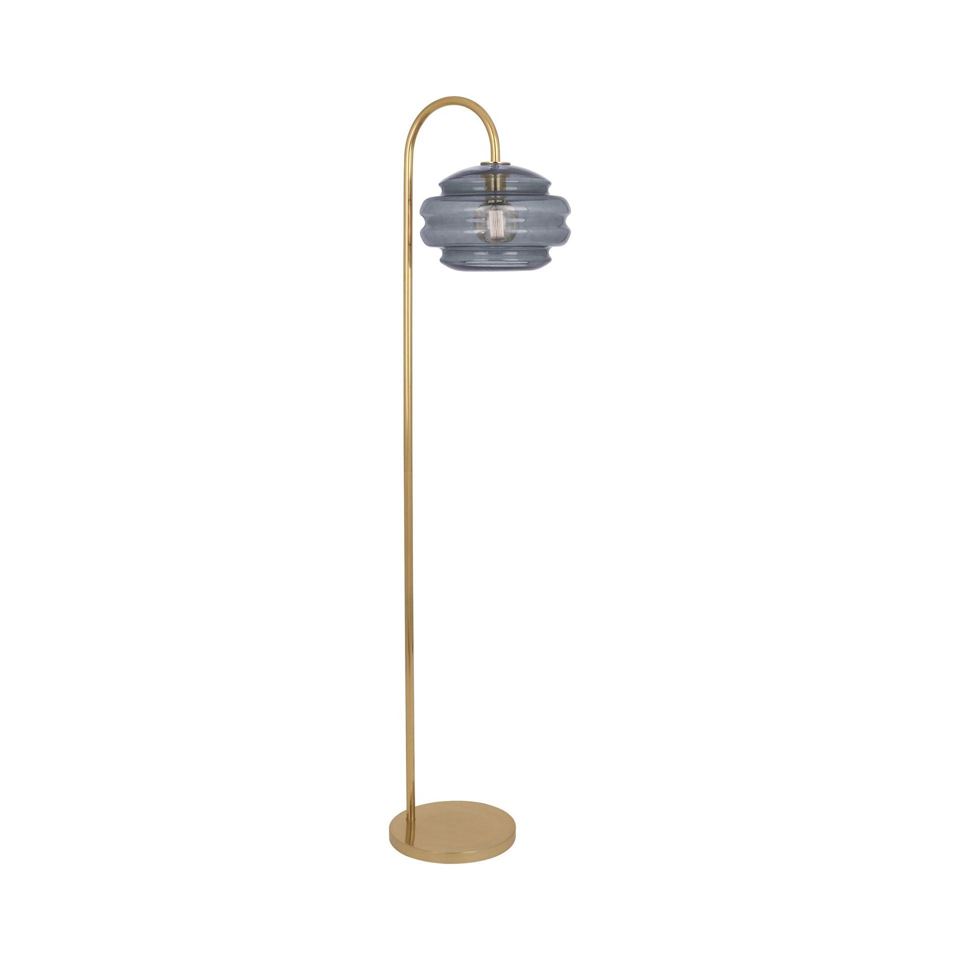 Robert Abbey Horizon 62.5'' Modern Brass Arched Floor Lamp