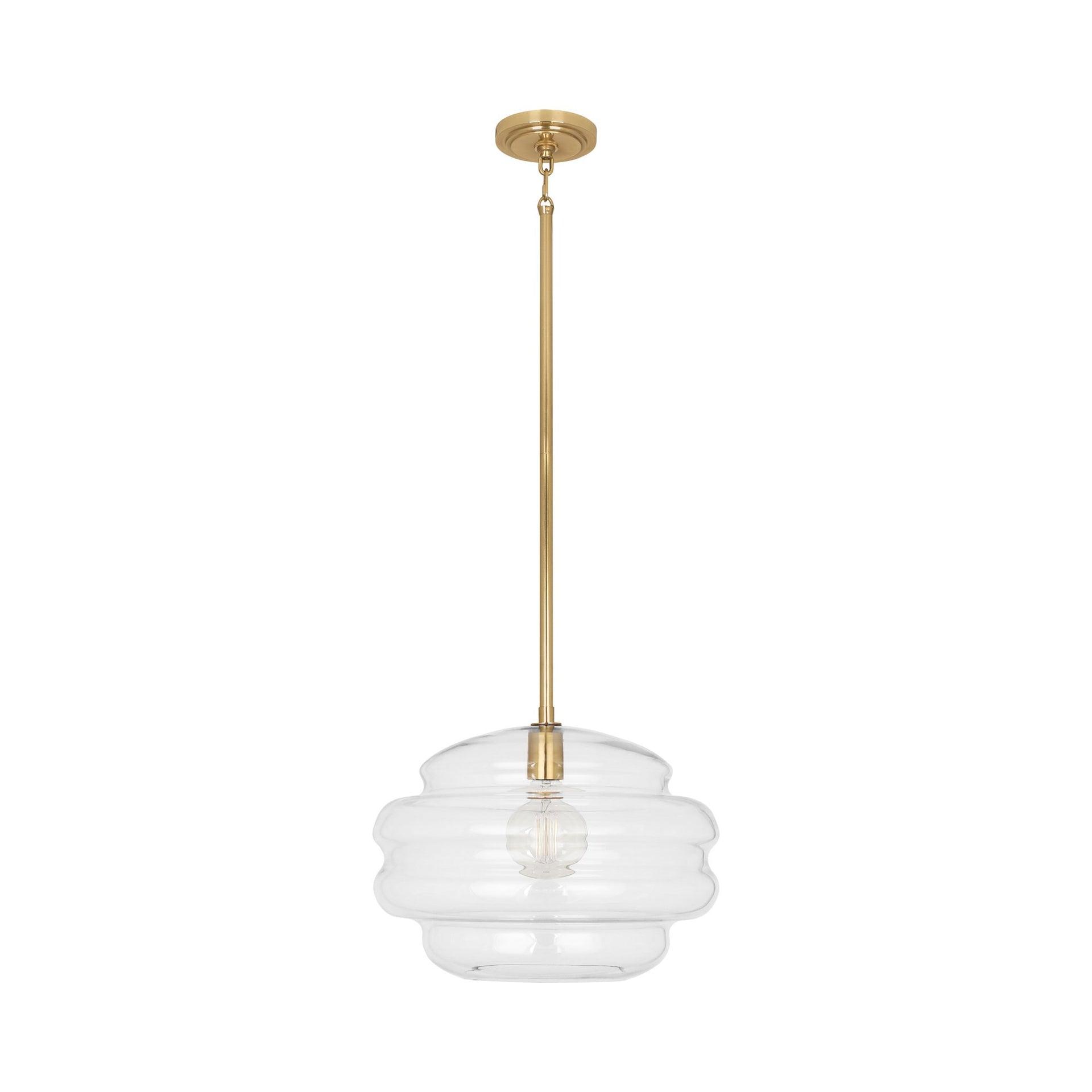 Robert Abbey Horizon 1 - Light Modern Brass Single Pendant