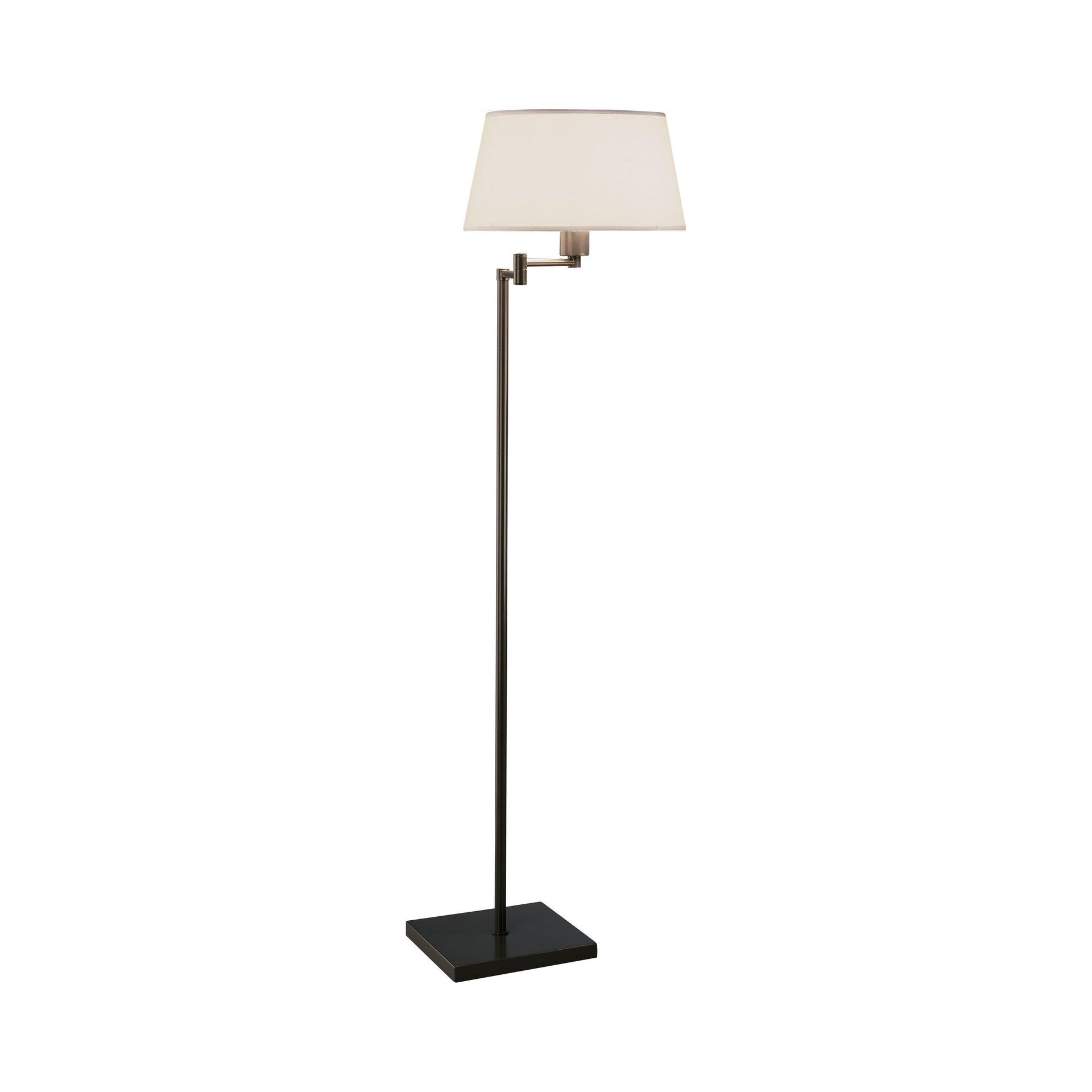 Robert Abbey Real Simple 55.5'' Dark Bronze Swing Arm Floor Lamp