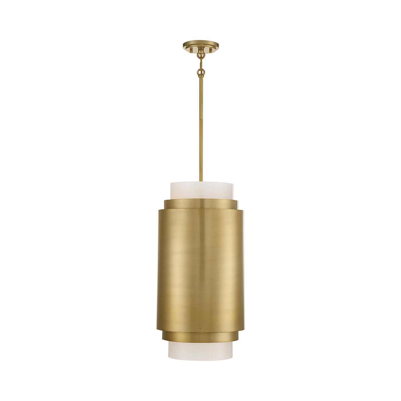 Savoy House Beacon 3 - Light Pendant in  Burnished Brass