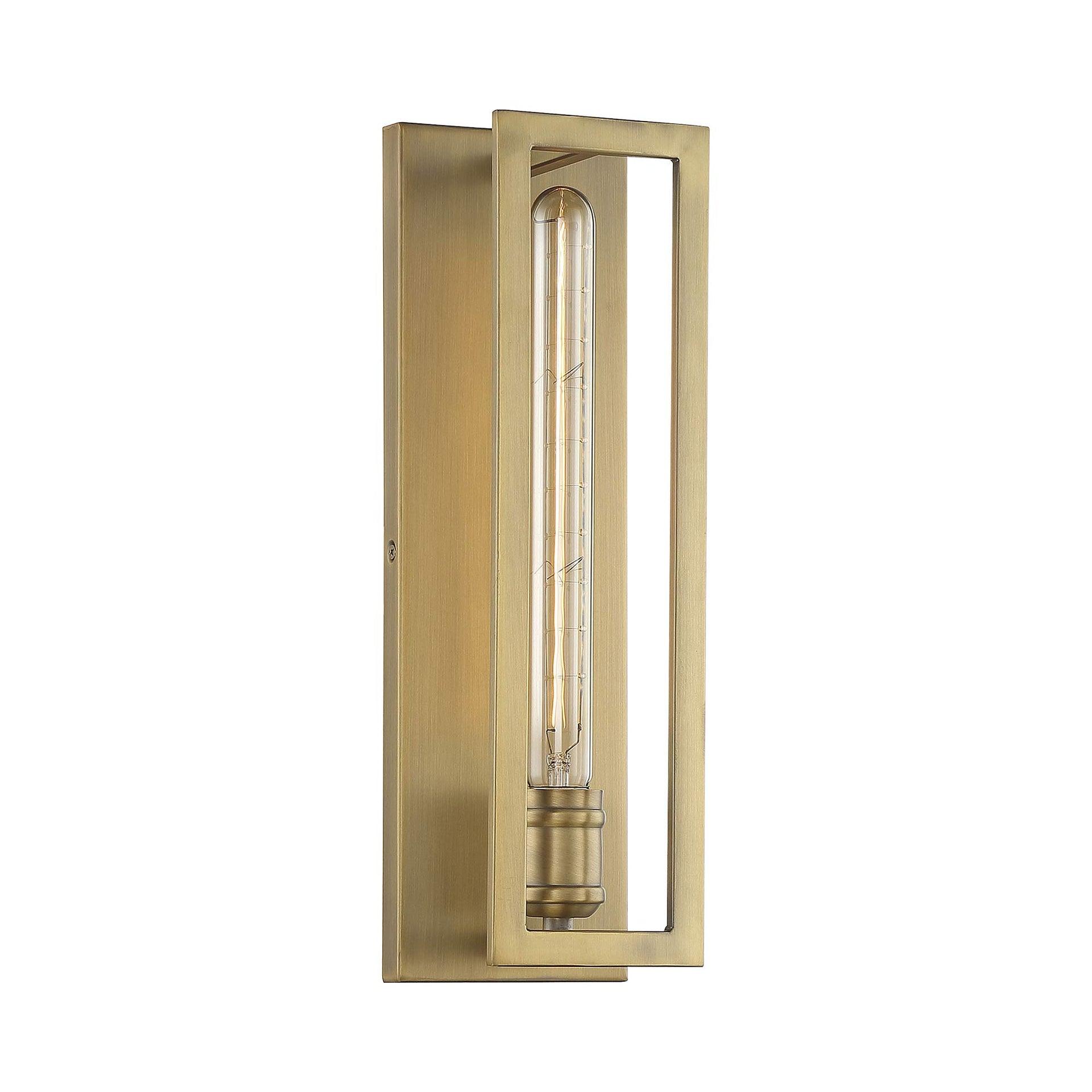 Savoy House Clifton 1 - Light Wall Light in  Warm Brass