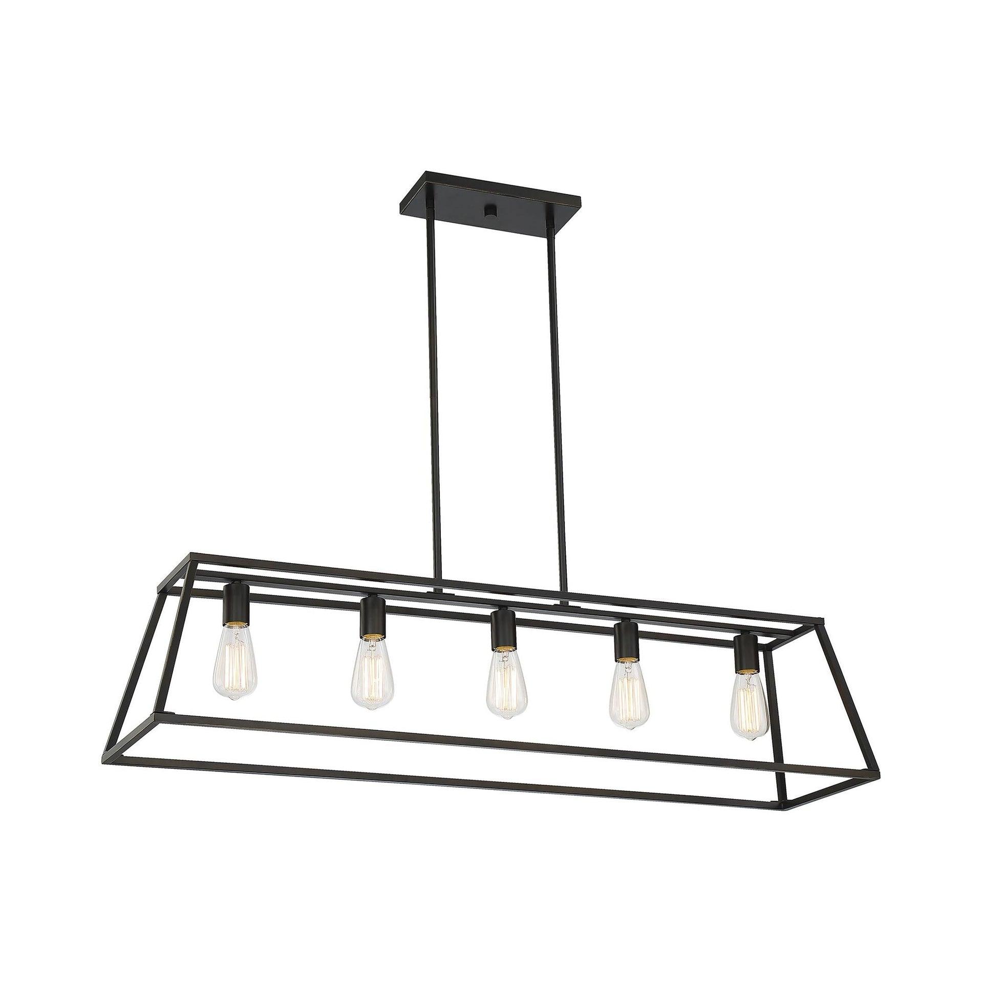 Clare 5 Light Metal Dimmable Kitchen Island Chandelier