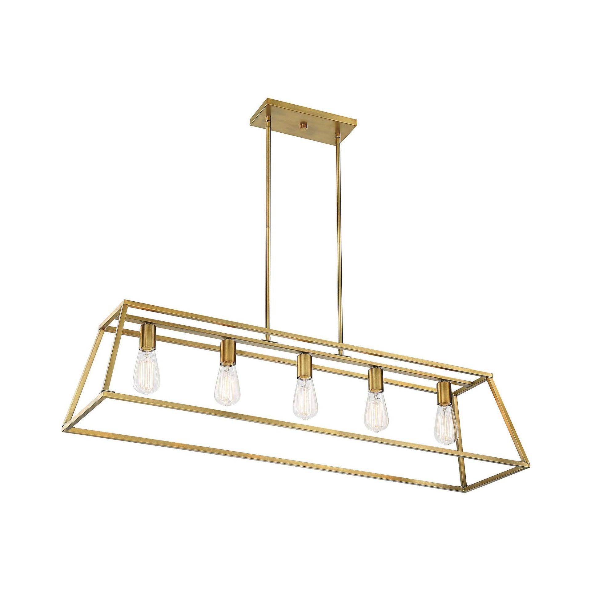 Clare 5 Light Metal Dimmable Kitchen Island Chandelier