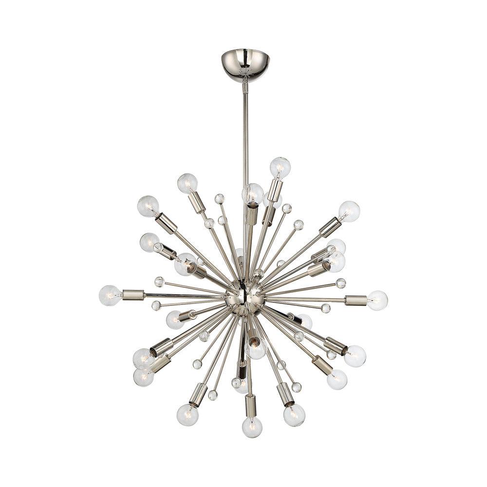Savoy House Galea 24 - Light Chandelier in  Polished Nickel