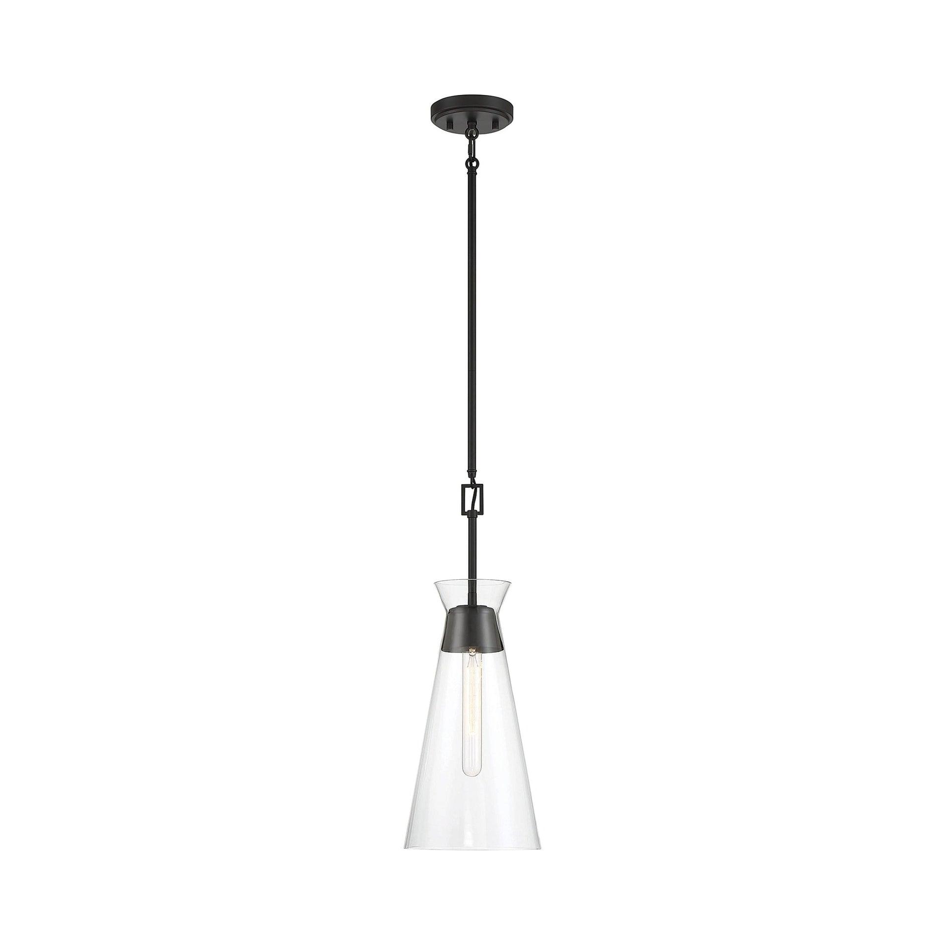 Savoy House Lakewood 1 - Light Pendant ,  Matte Black