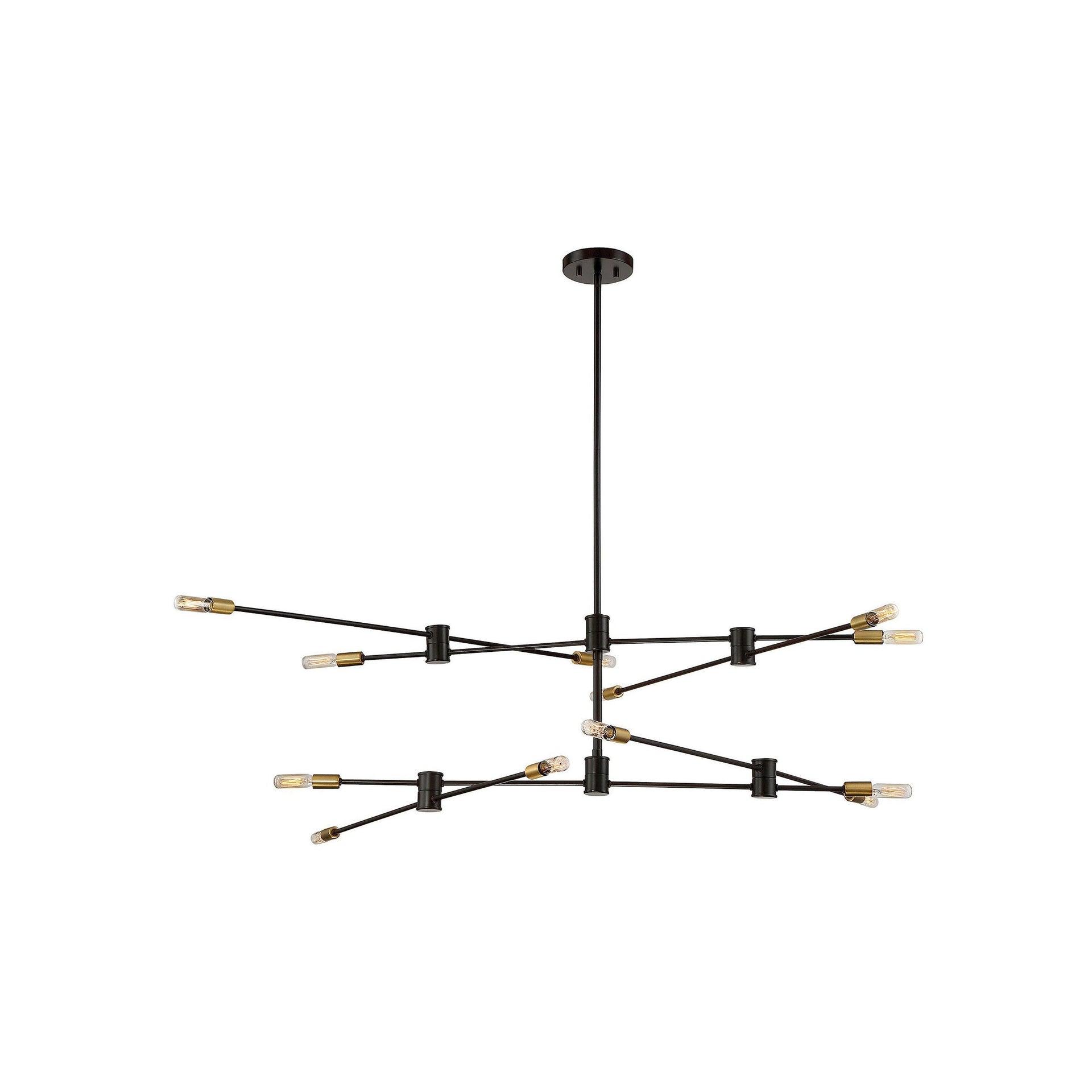 Savoy House Lyrique 12 - Light Chandelier in  Bronze/Brass