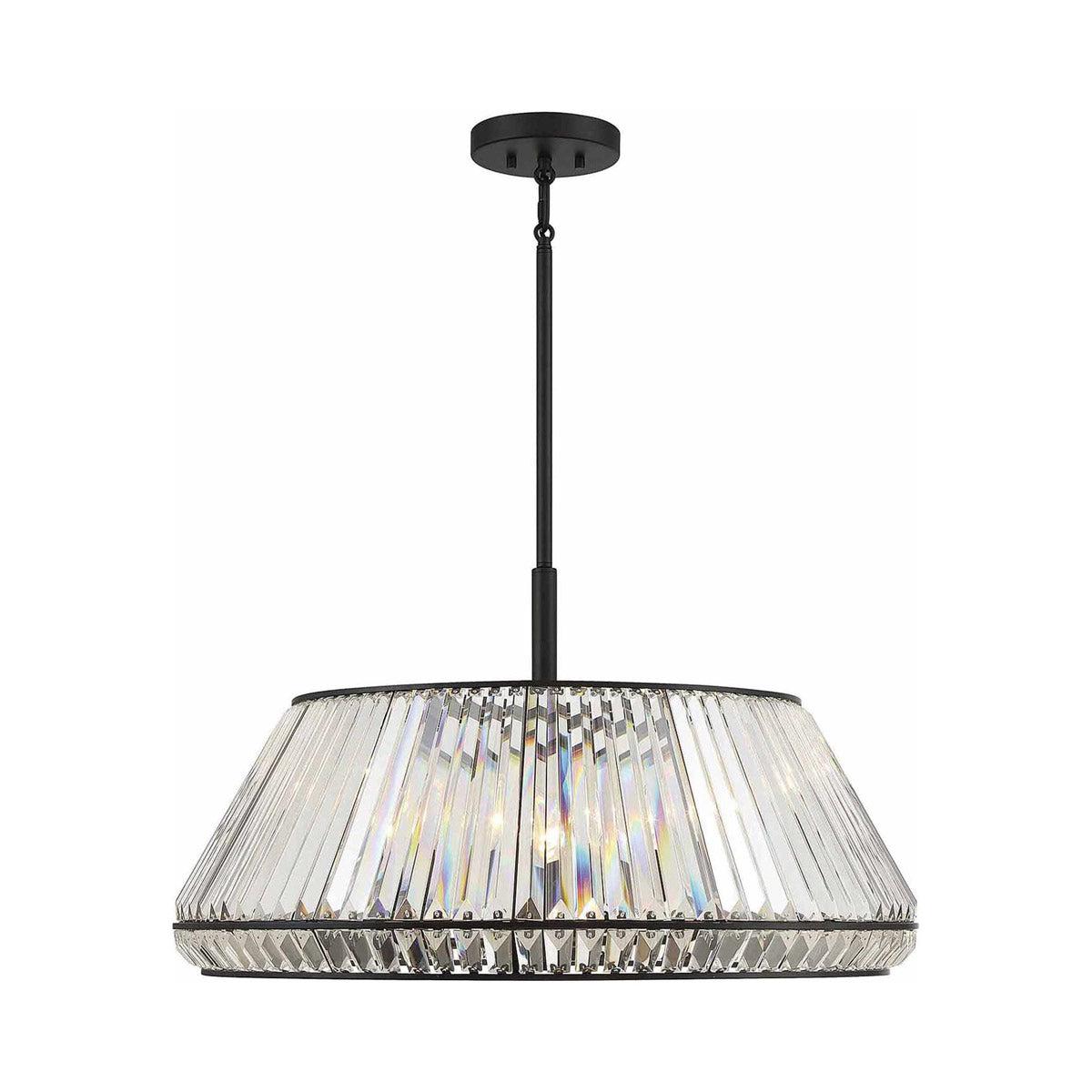 6 - Light Dimmable Geometric Chandelier