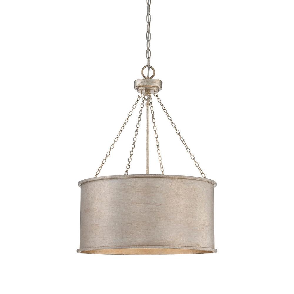Savoy House Rochester 4 - Light Pendant in  Silver Patina