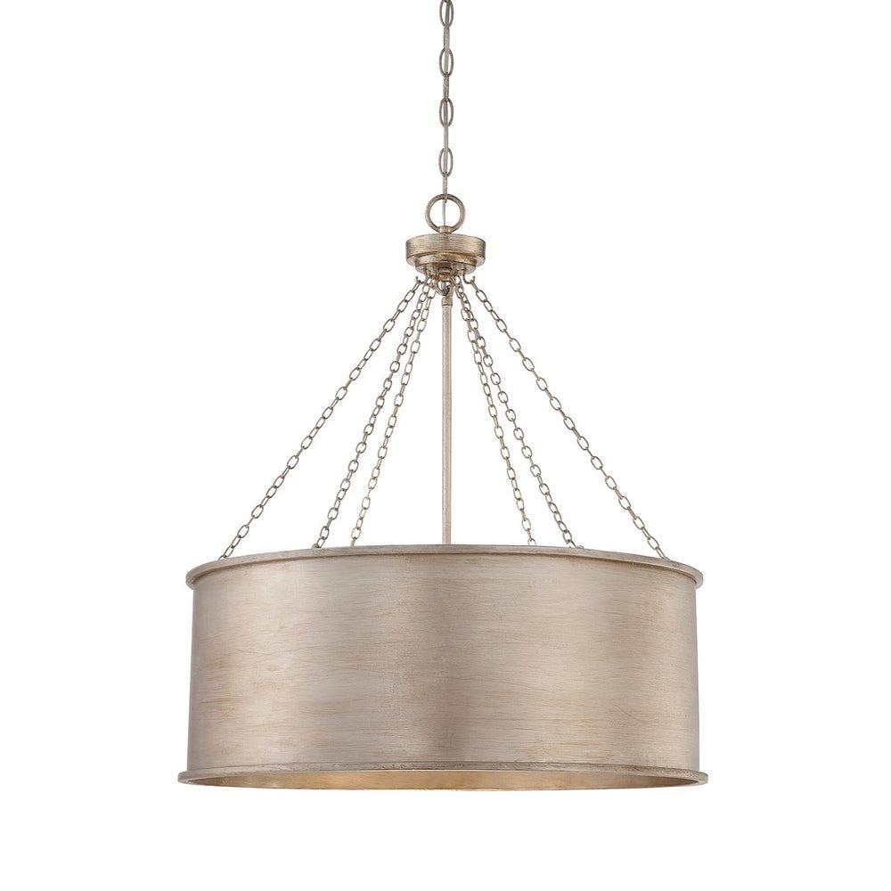 Soho 6 Light Metal Dimmable Drum Chandelier