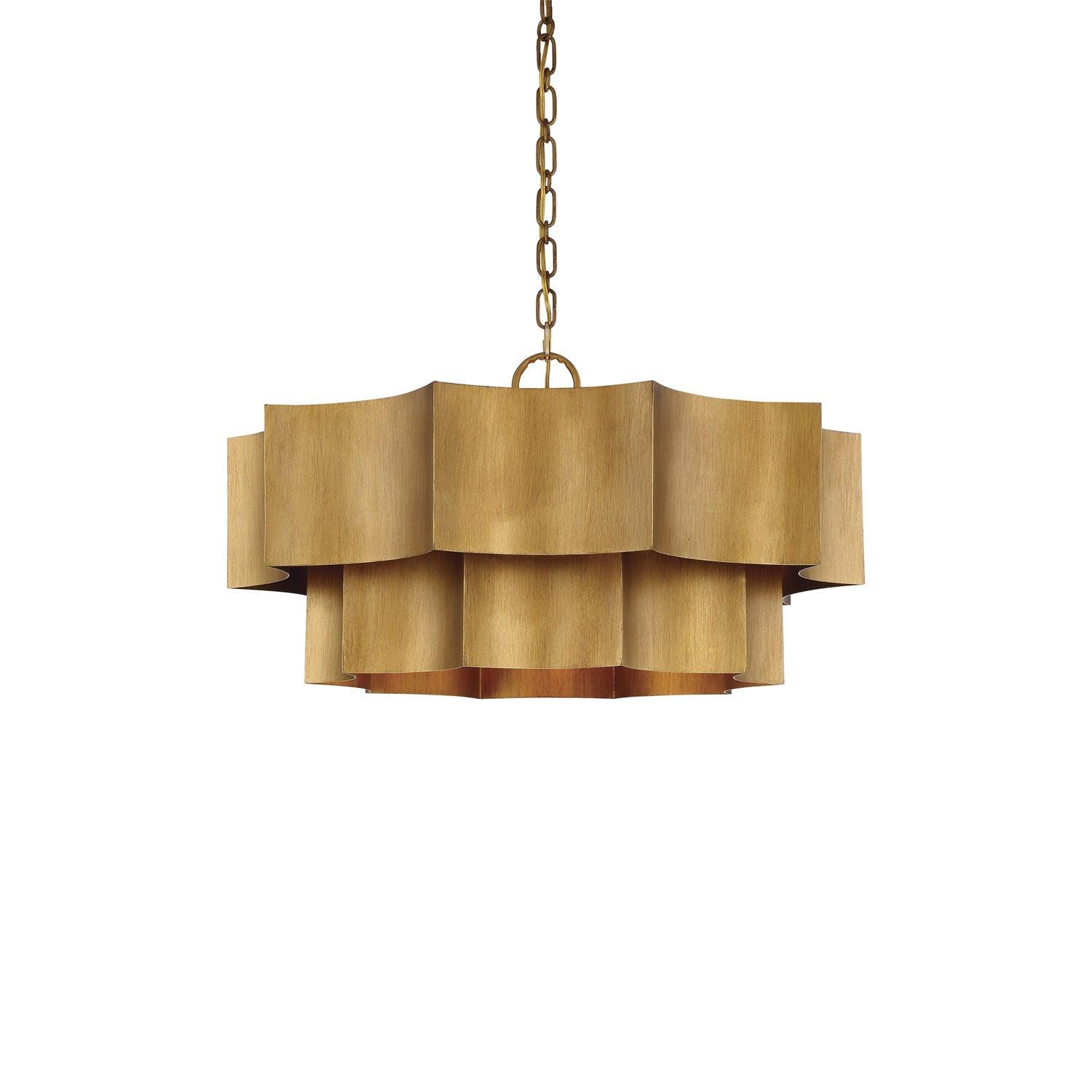 Carney 6 Light Metal Dimmable Tiered Chandelier