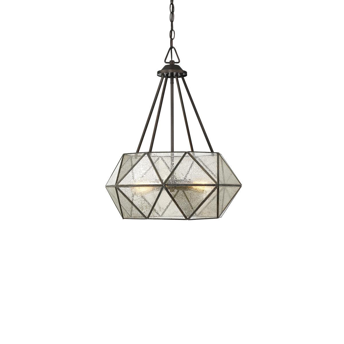 Sky 4 Light Metal Dimmable Geometric Chandelier