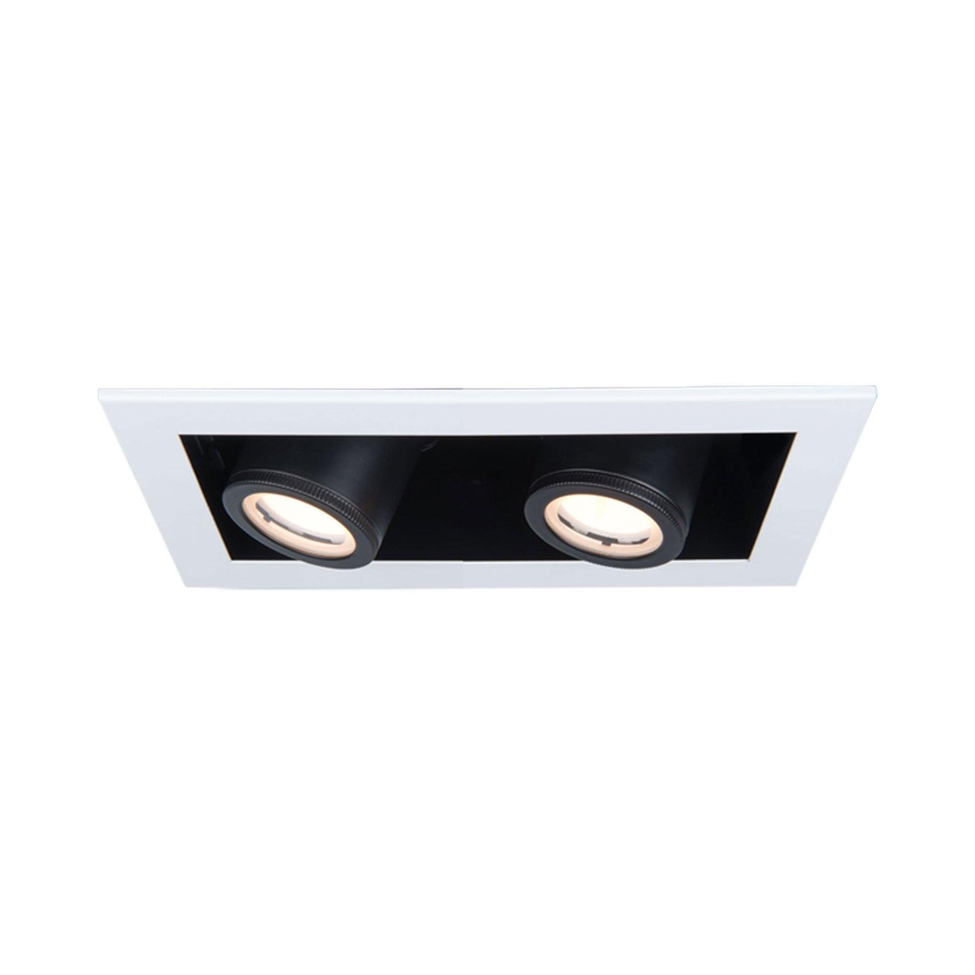 MT-4210T-927-WTBK-WAC Lighting-Silo Multiples - 18.5 Inch 20W 2 LED New Construction IC-Rated Airtight Housing with Light Engine-White/Black