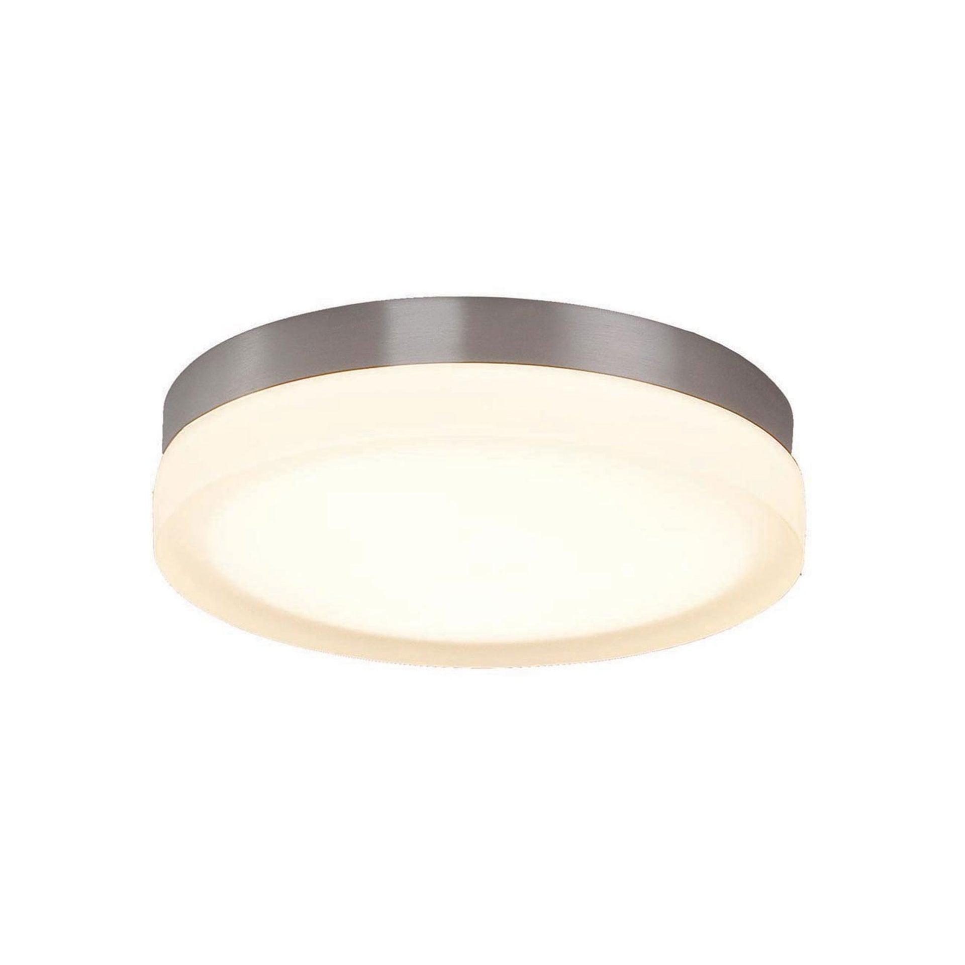 WAC Lighting Slice 9" LED 2700K Round Aluminum Flush Mount in Brushed Nickel