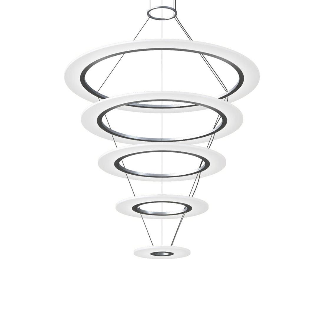 Bright Satin Aluminum LED Pendant Light for Indoor/Outdoor