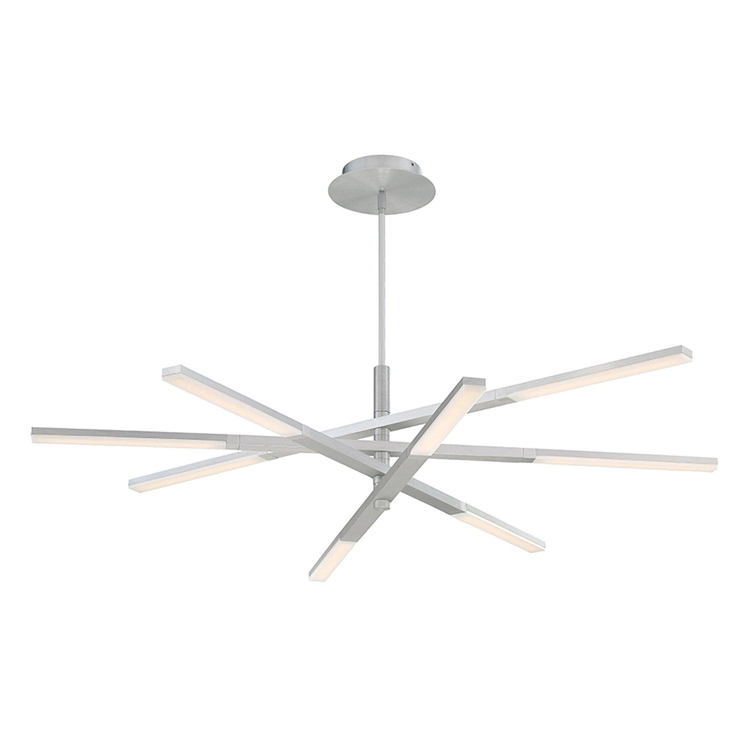 Erik 8 Light Metal Dimmable LED Sputnik Chandelier